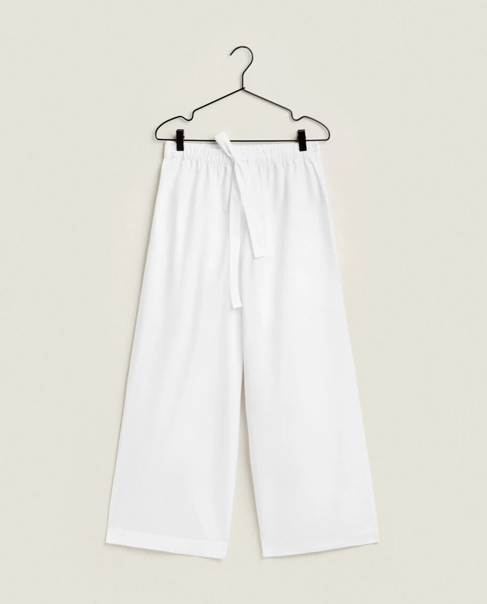 ZARA Home Cotton Poplin Pants White Best