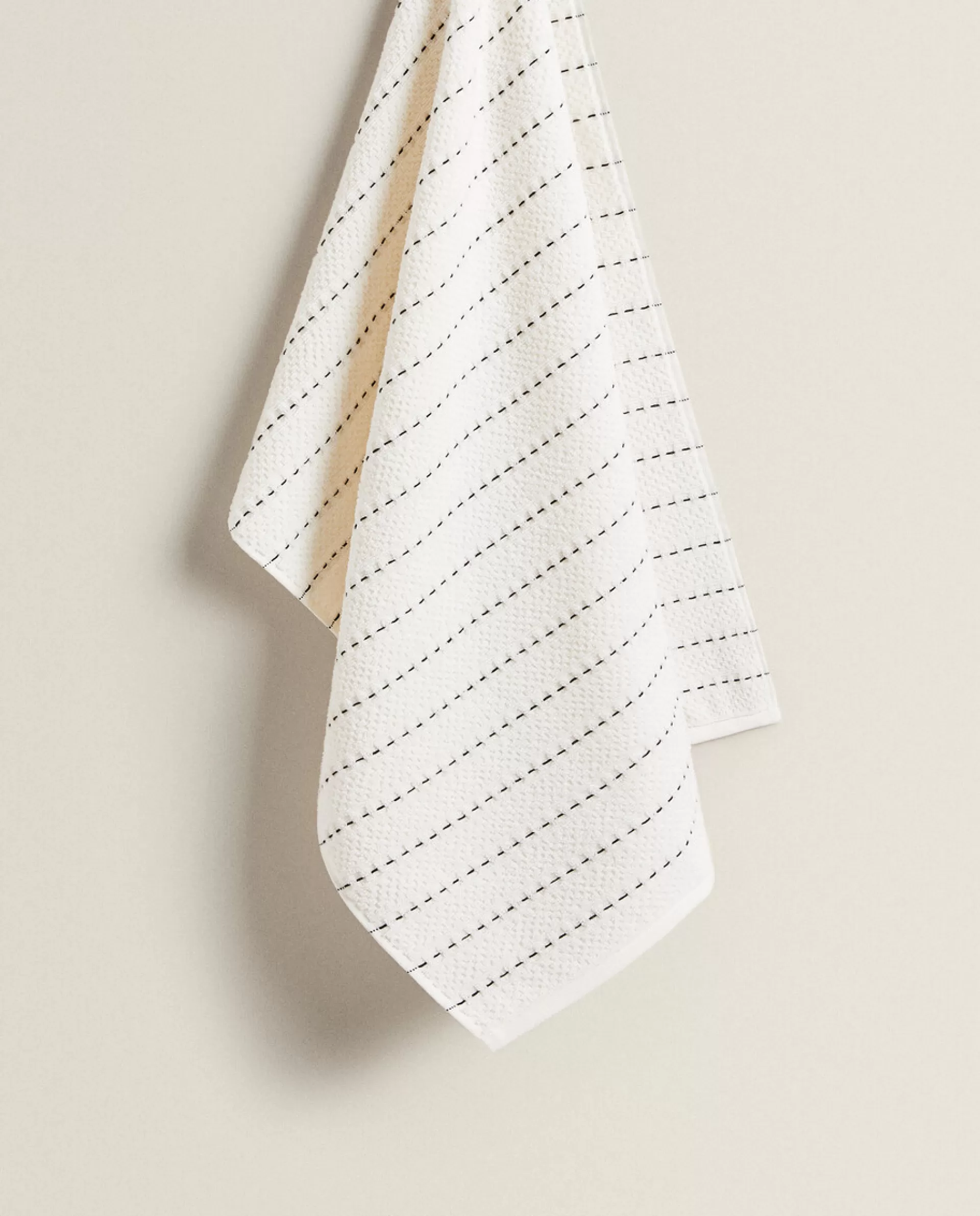 ZARA Home Cotton Terrycloth Dish Towel White Sale
