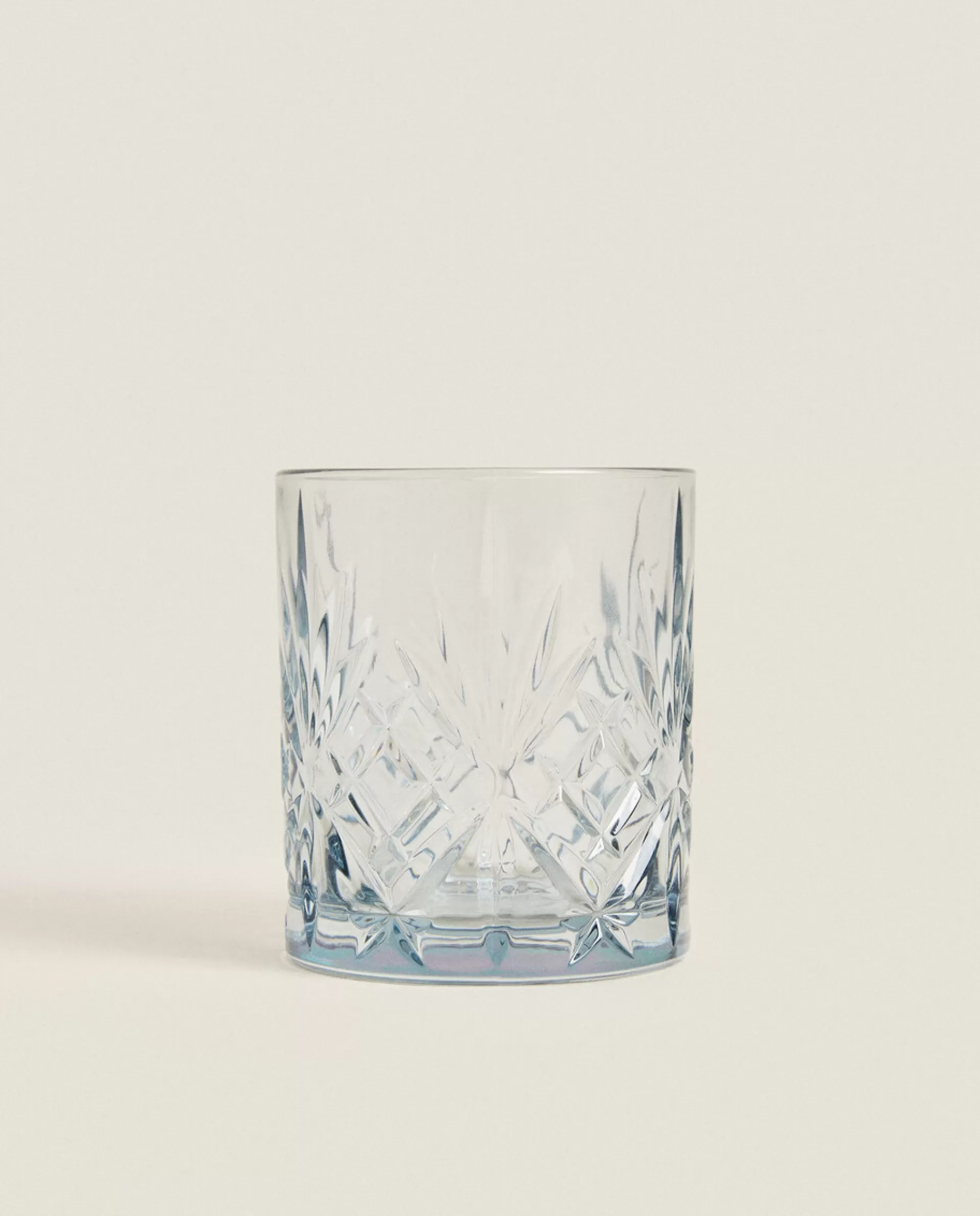 ZARA Home Crystalline Tumbler With Raised Design Blue Store
