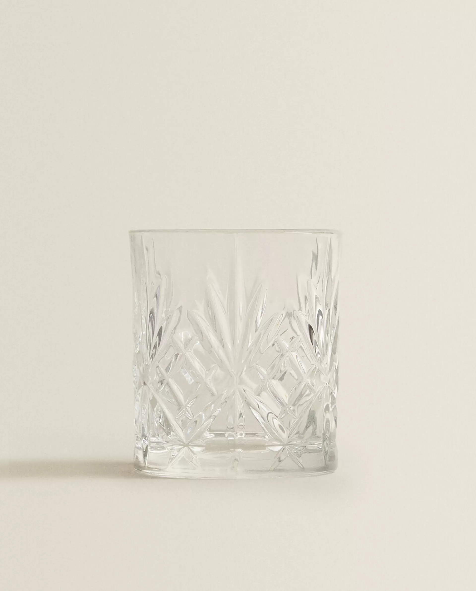 ZARA Home Crystalline Tumbler With Raised Design Transparent Cheap