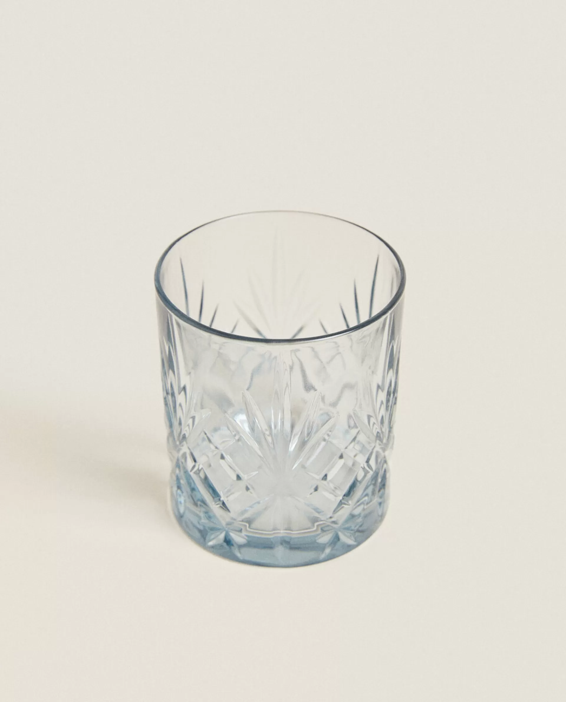 ZARA Home Crystalline Tumbler With Raised Design Blue Store