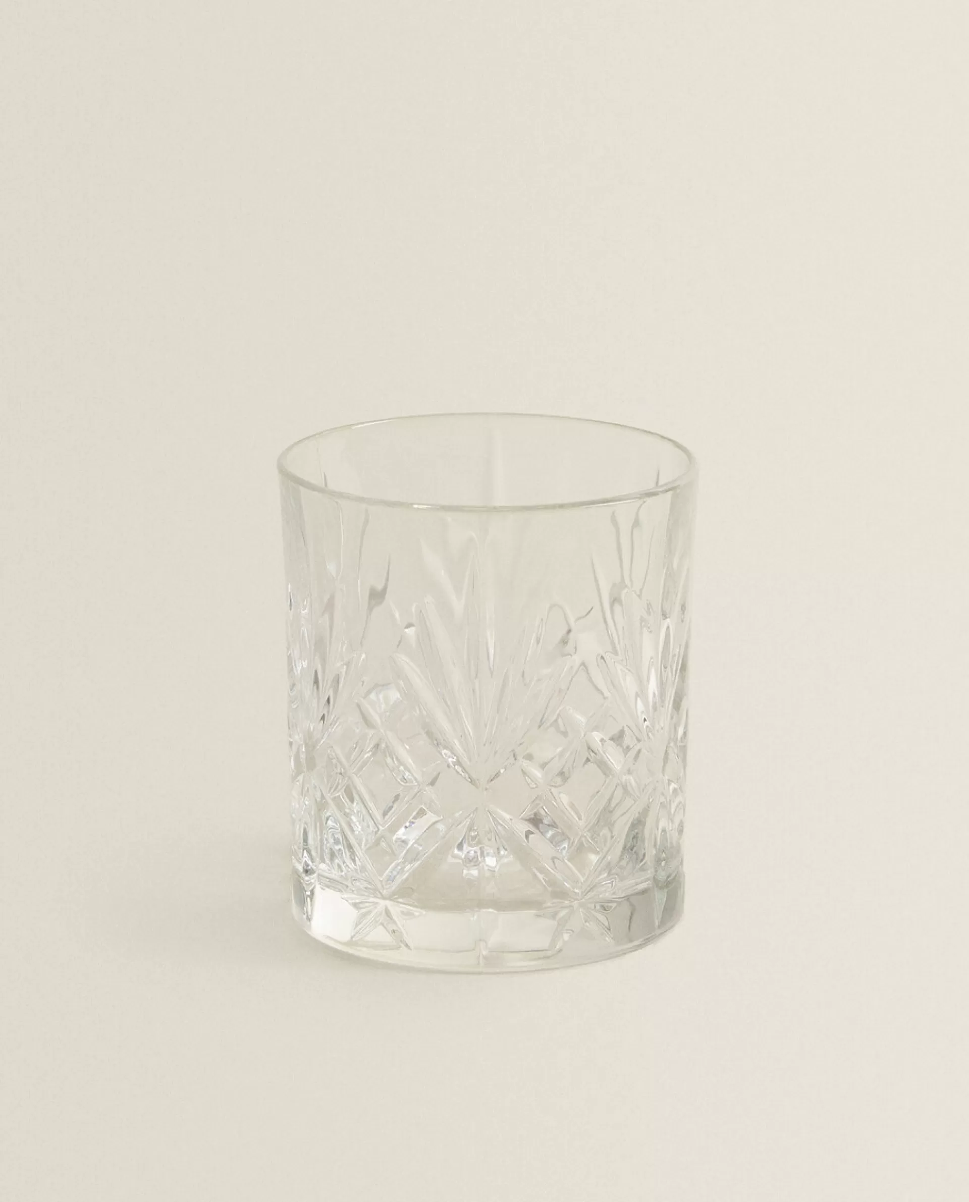 ZARA Home Crystalline Tumbler With Raised Design Transparent Cheap
