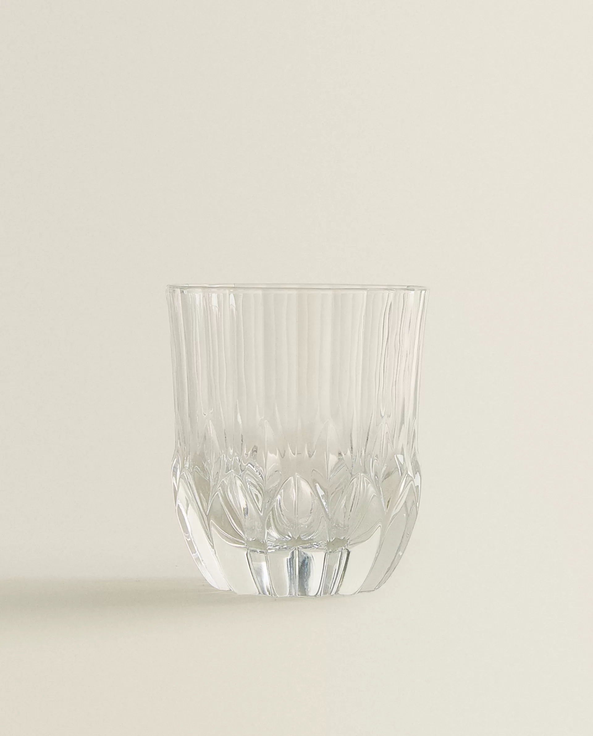 ZARA Home Cut Crystalline Tumbler Transparent Outlet