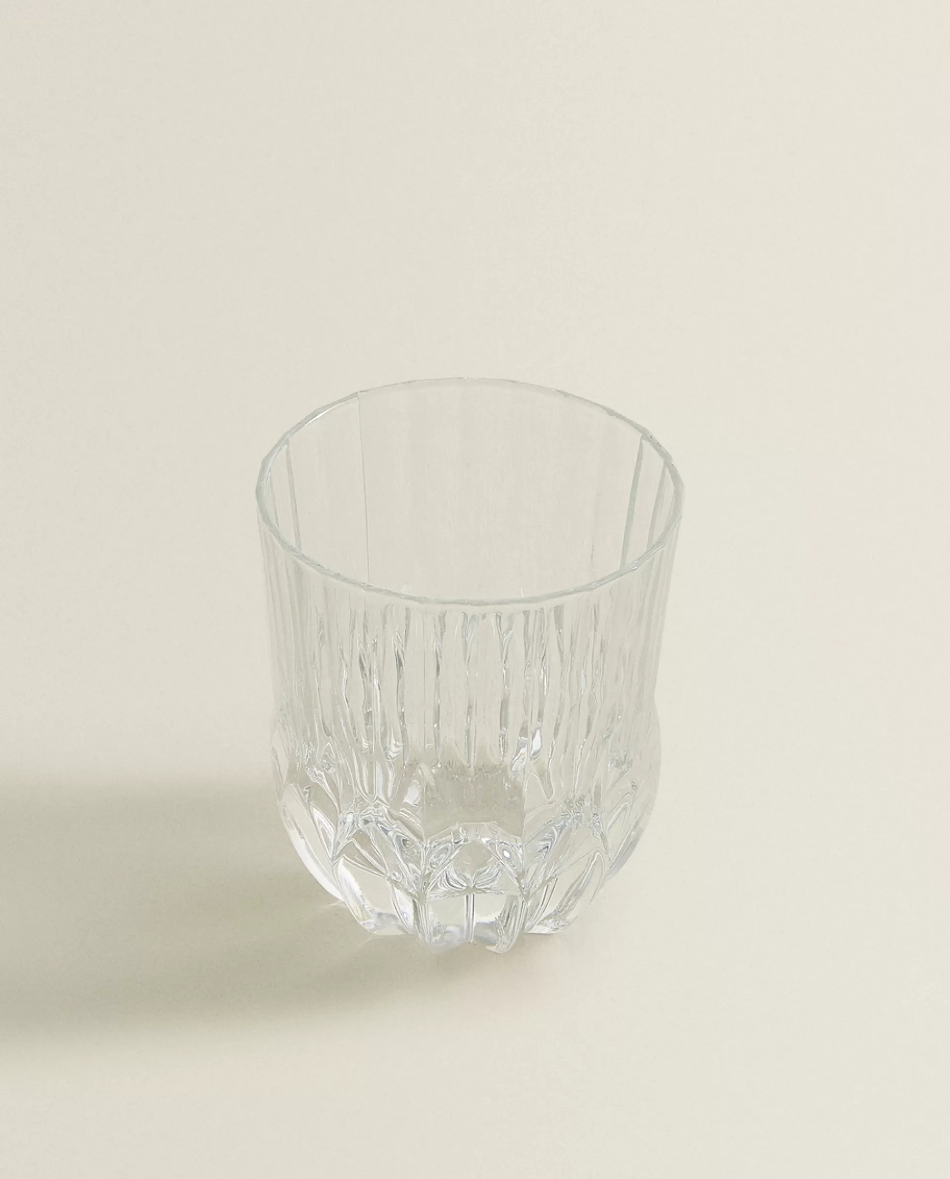 ZARA Home Cut Crystalline Tumbler Transparent Outlet