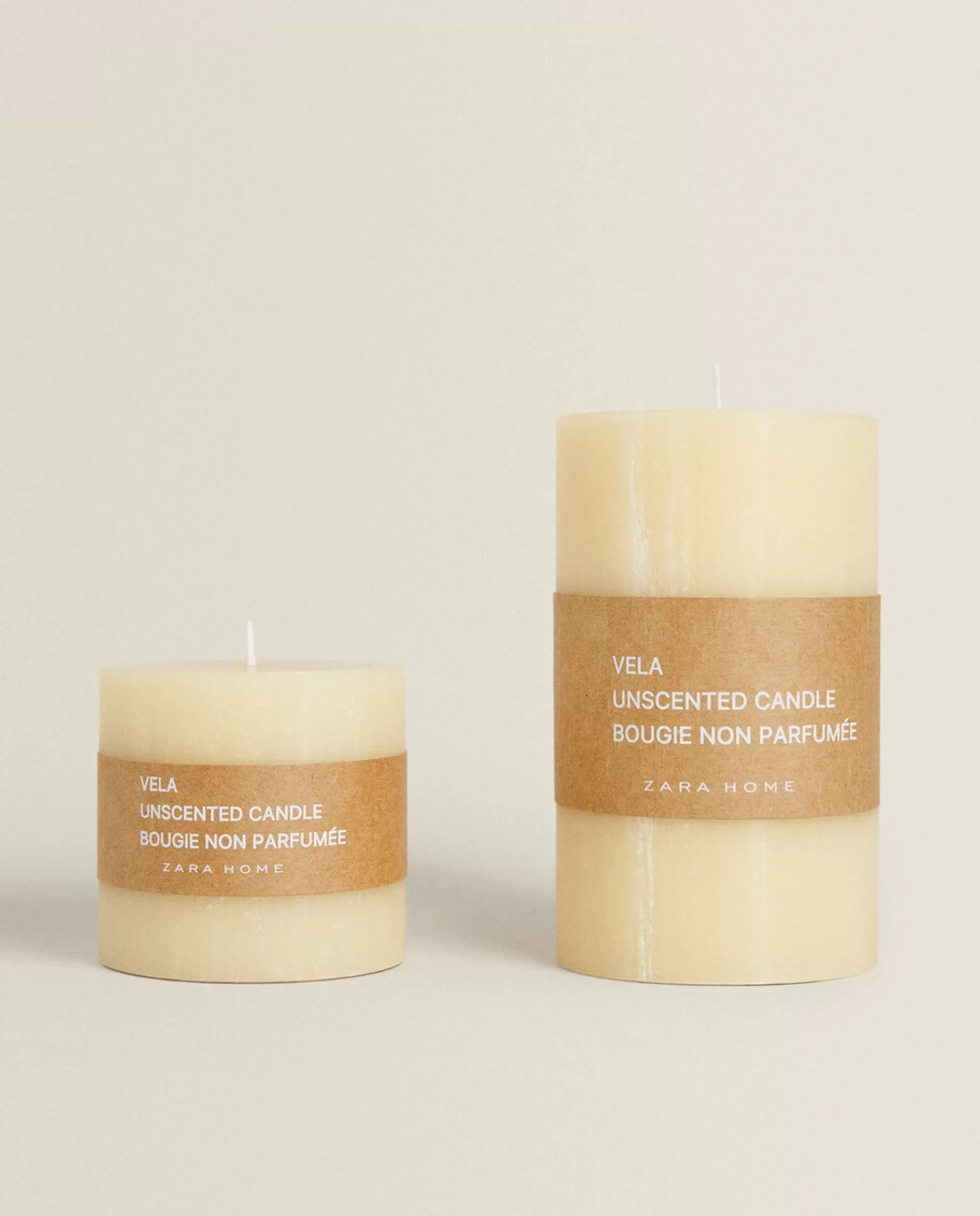 ZARA Home Cylindrical Candle Butter Yellow Hot