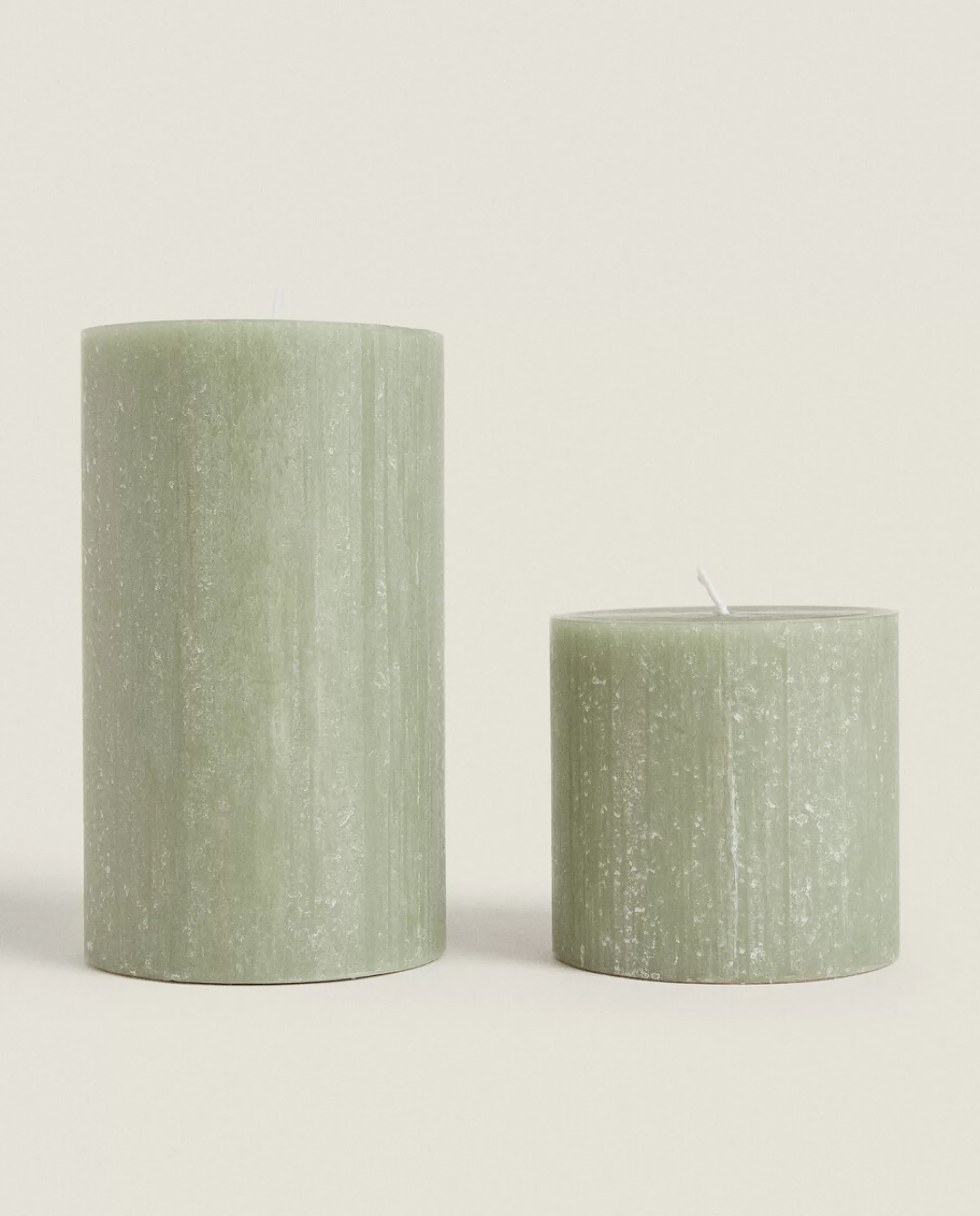ZARA Home Cylindrical Candle Green Cheap