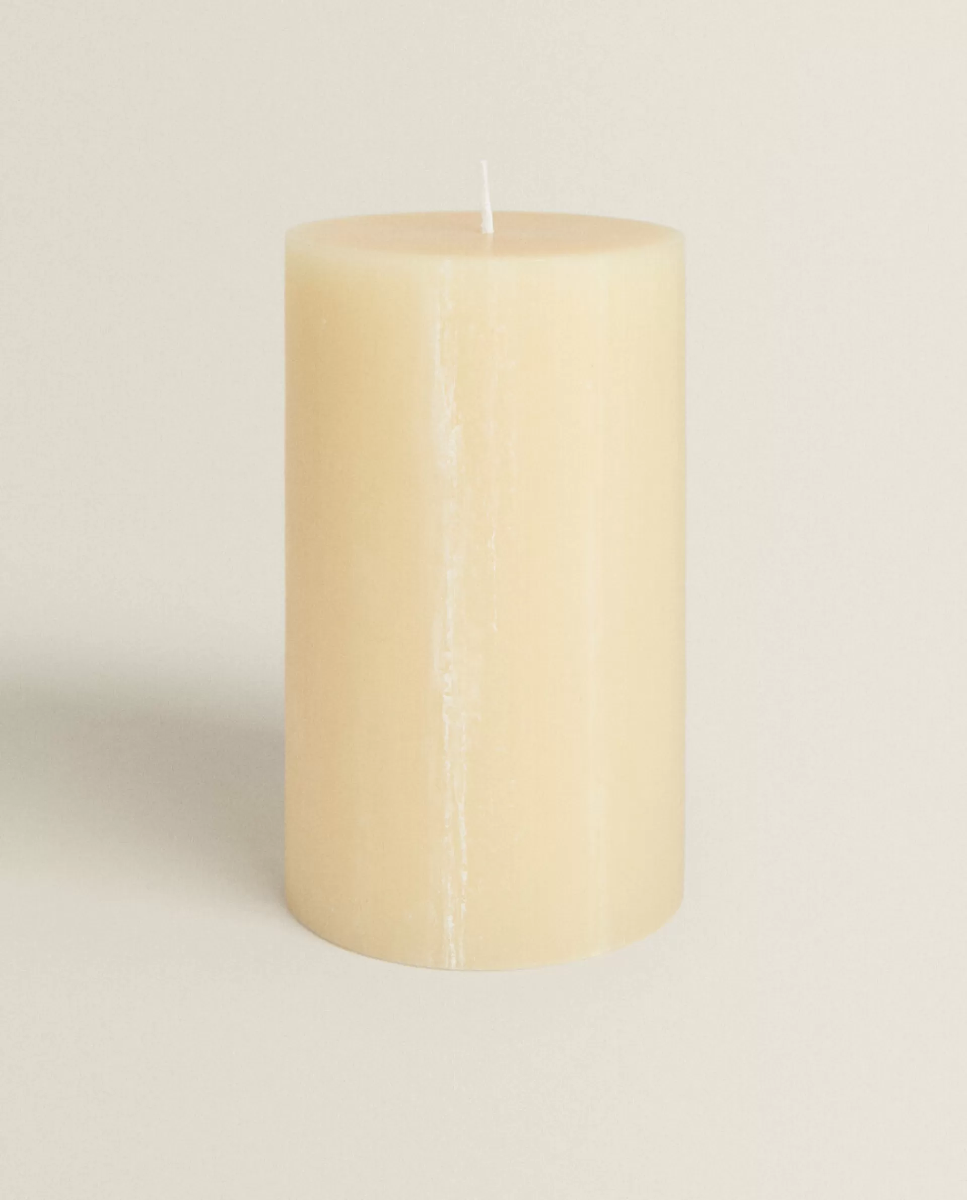 ZARA Home Cylindrical Candle Butter Yellow Hot