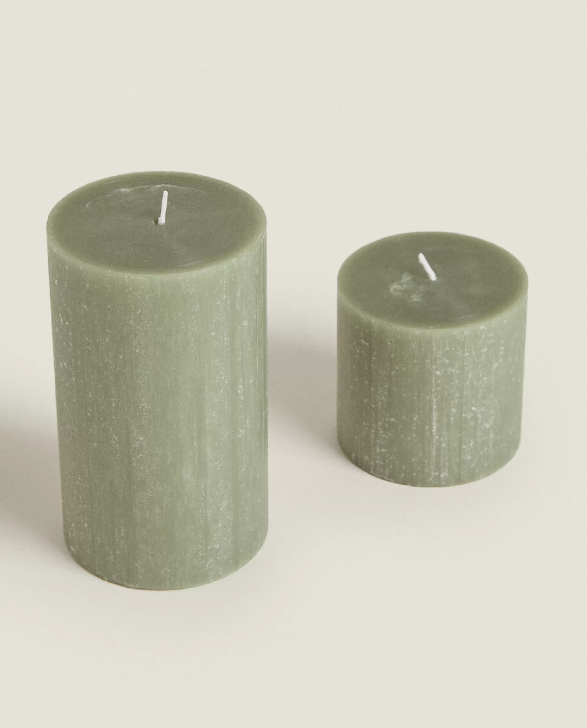 ZARA Home Cylindrical Candle Green Cheap