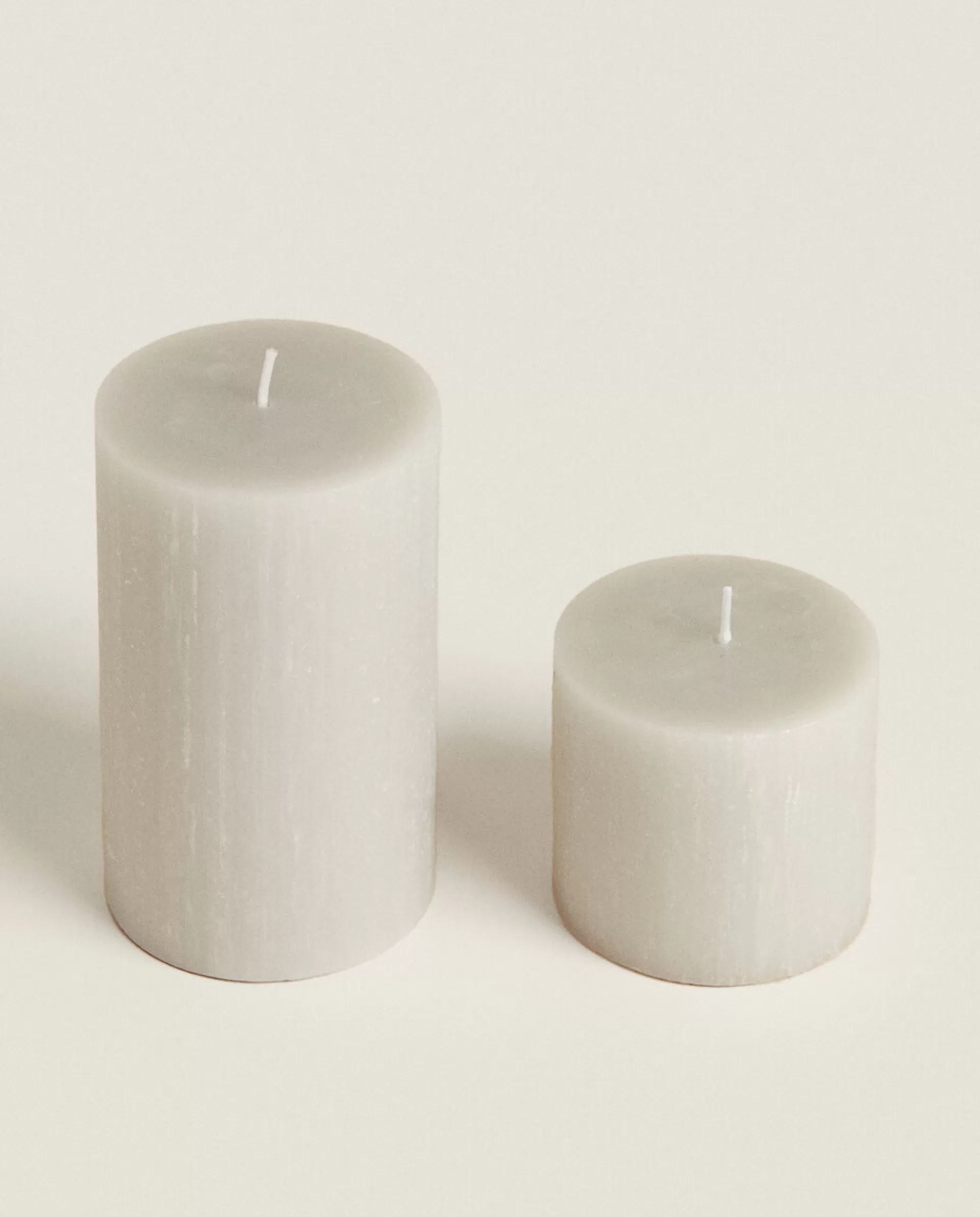 ZARA Home Cylindrical Candle Grey Flash Sale