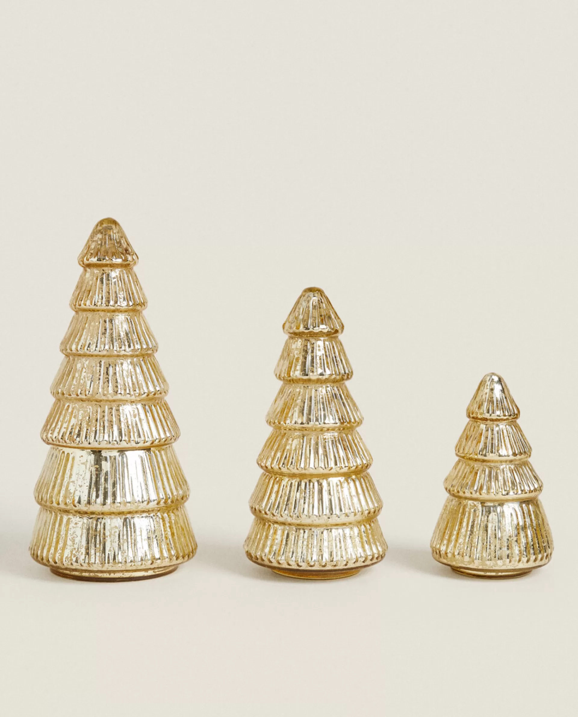 ZARA Home Decorative Christmas Tree Candle Golden Fashion