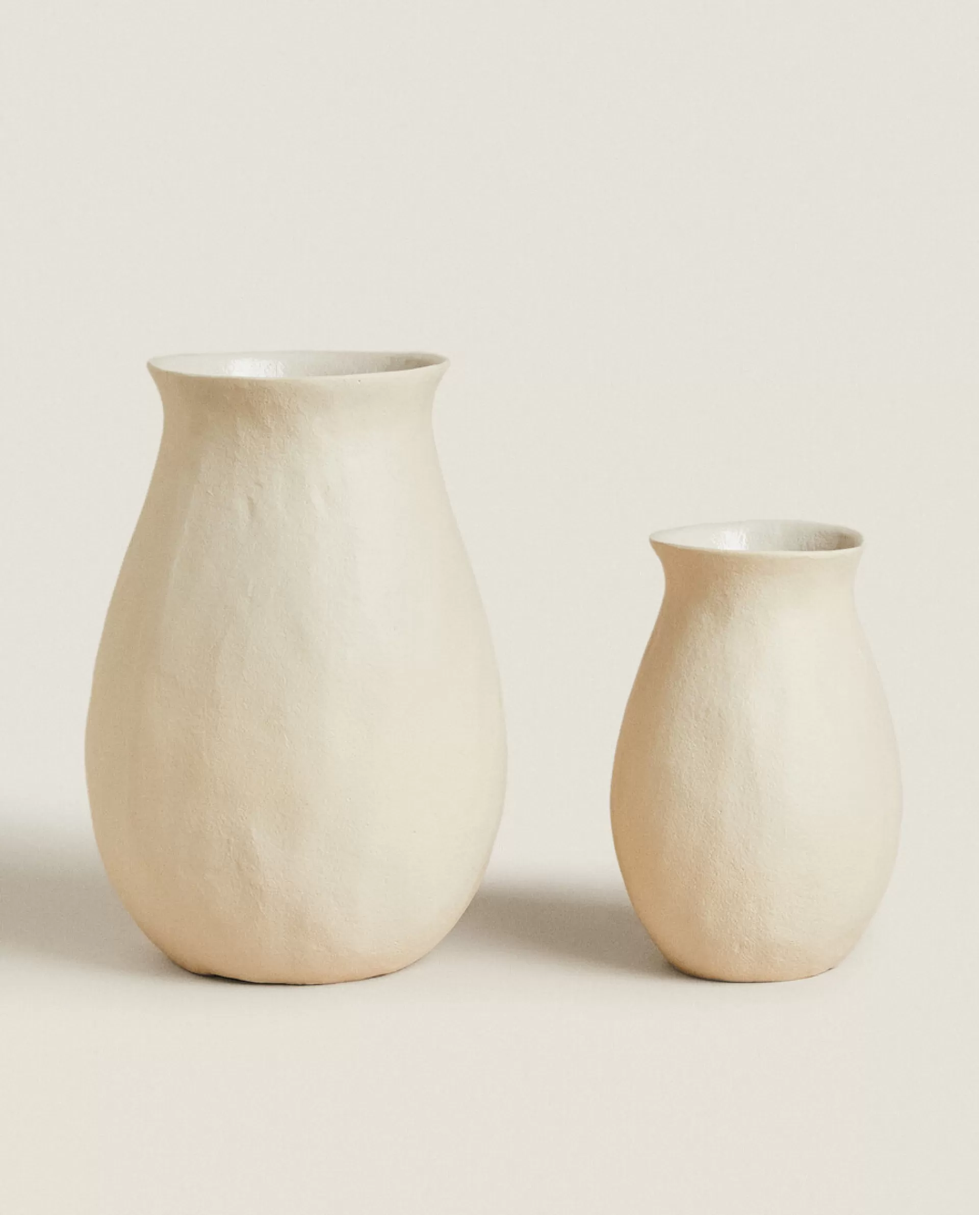 ZARA Home Decorative Vase Cream Best Sale
