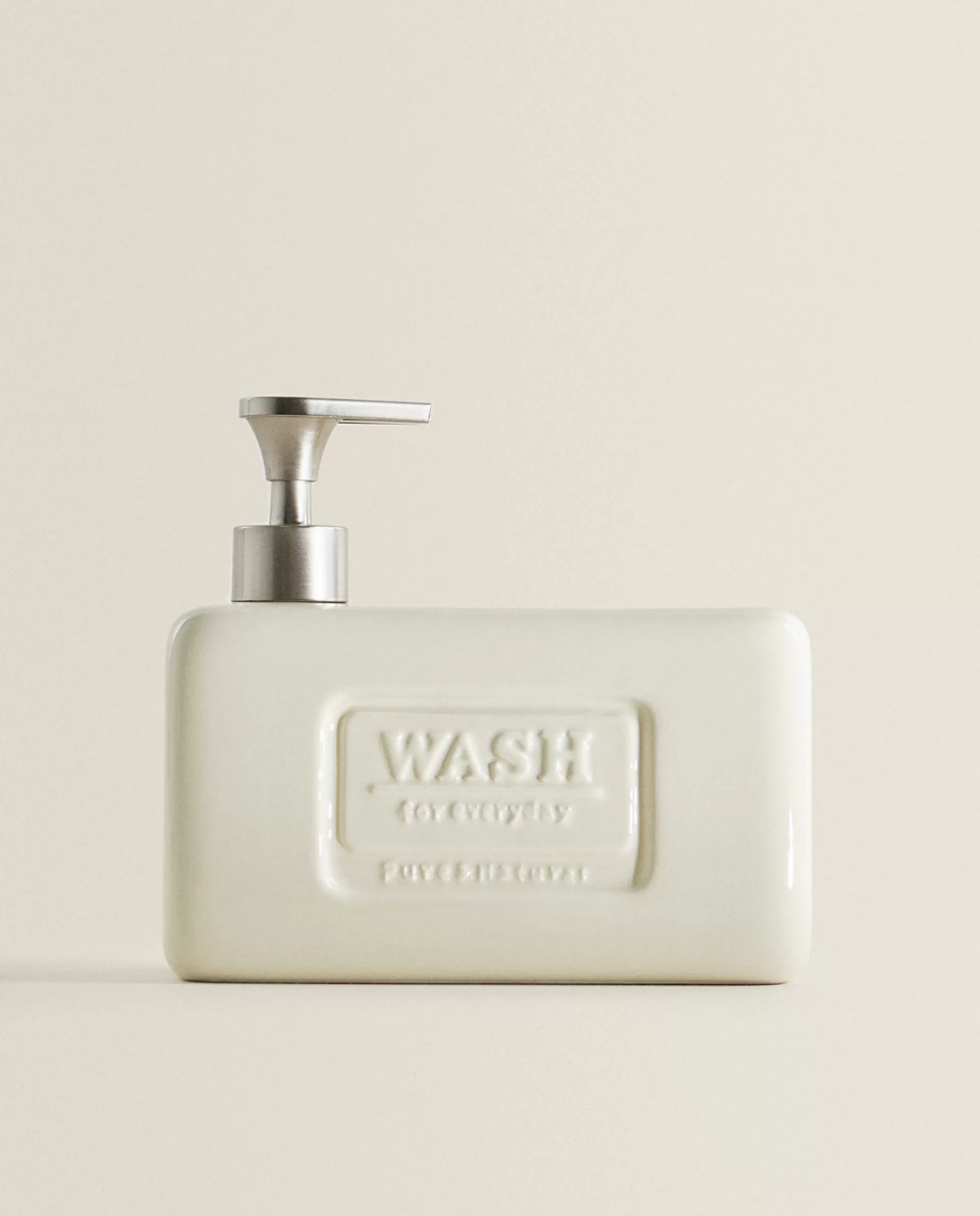 ZARA Home Dish Soap Dispenser With Storage Cream Cheap