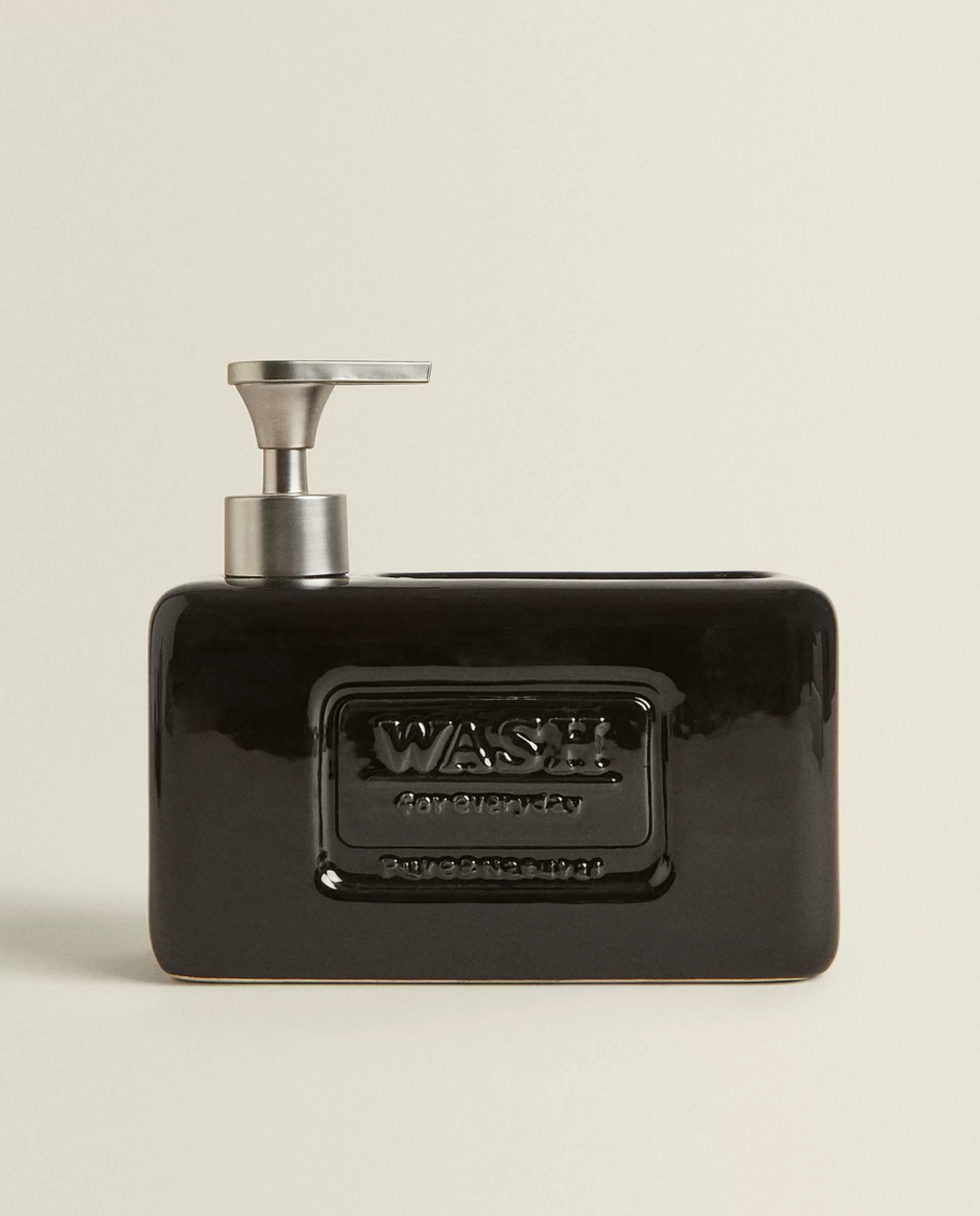 ZARA Home Dish Soap Dispenser With Storage Black Shop