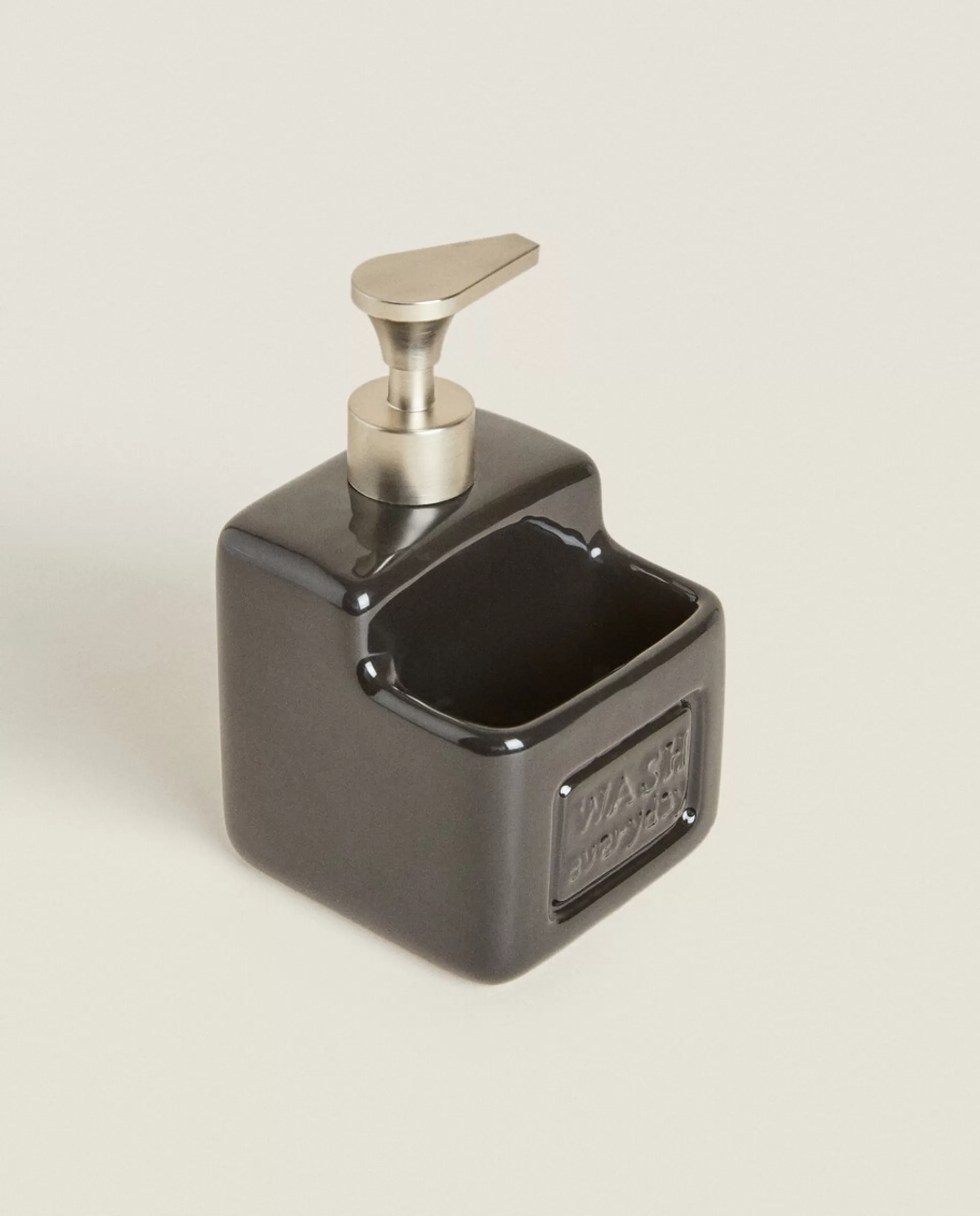 ZARA Home Dish Soap Dispenser With Storage Black Hot