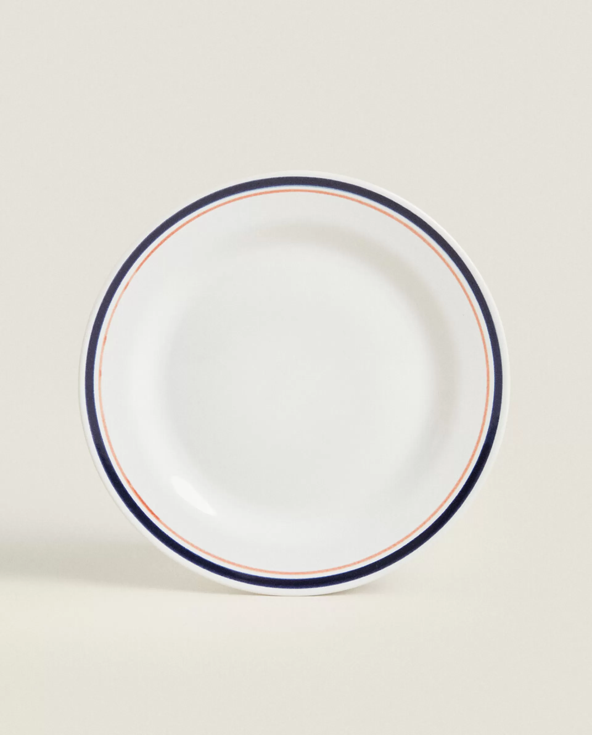 ZARA Home Double Rim Dinner Plate Blue Discount