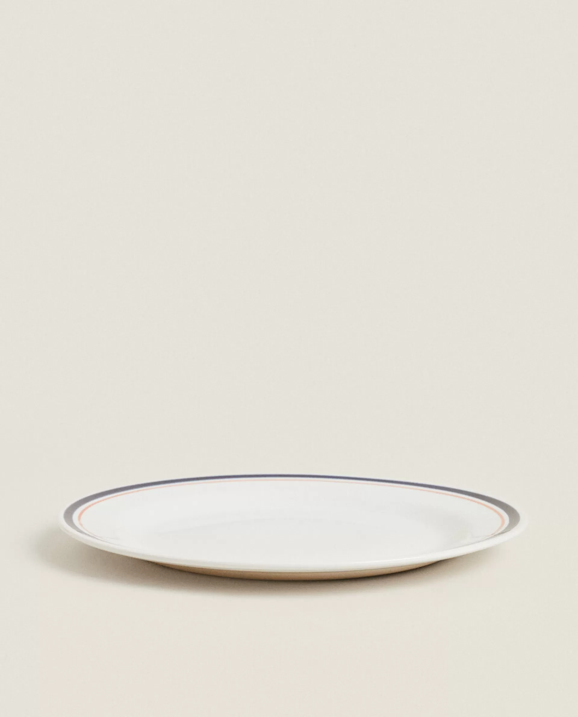 ZARA Home Double Rim Dinner Plate Blue Discount
