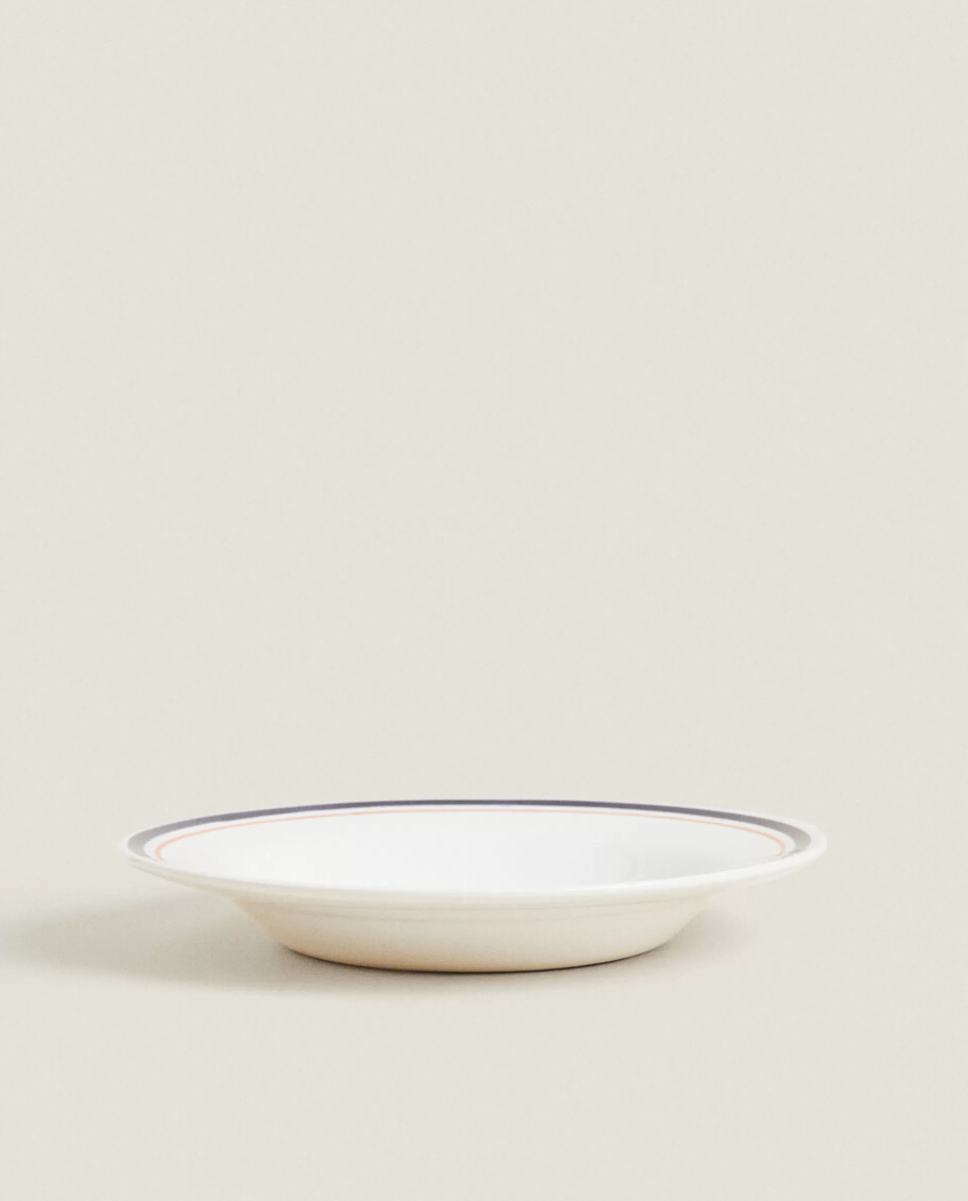 ZARA Home Double Rim Soup Plate Blue Flash Sale