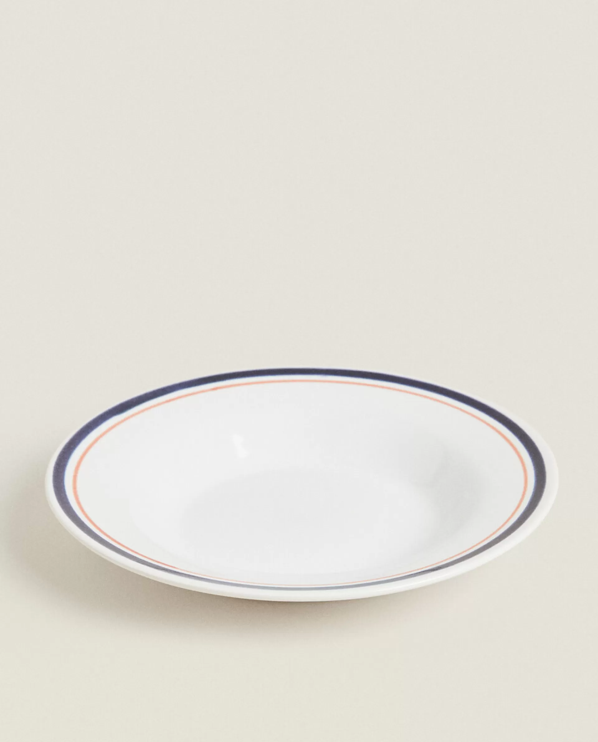 ZARA Home Double Rim Soup Plate Blue Flash Sale