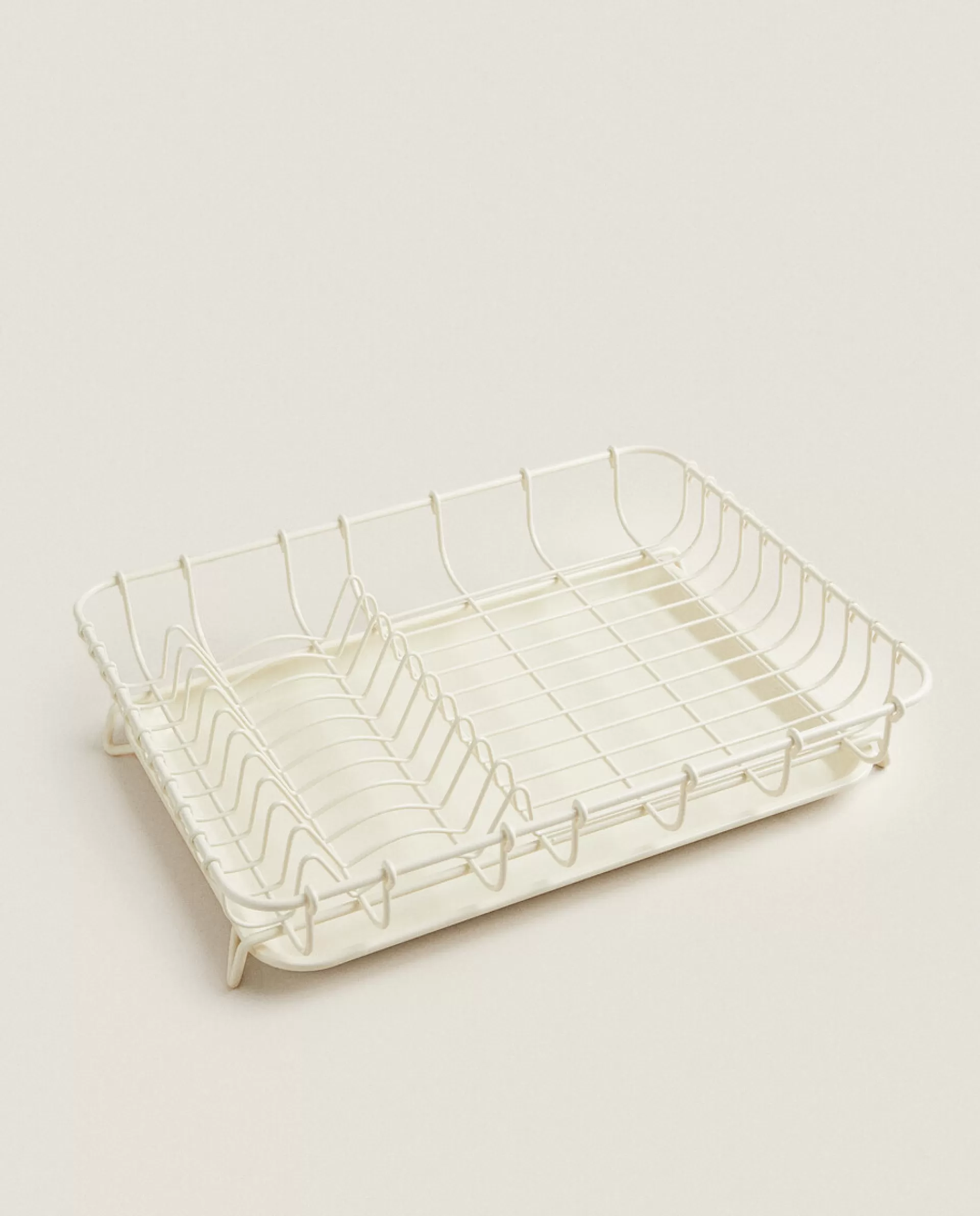 ZARA Home Draining Rack With Tray Cream Outlet