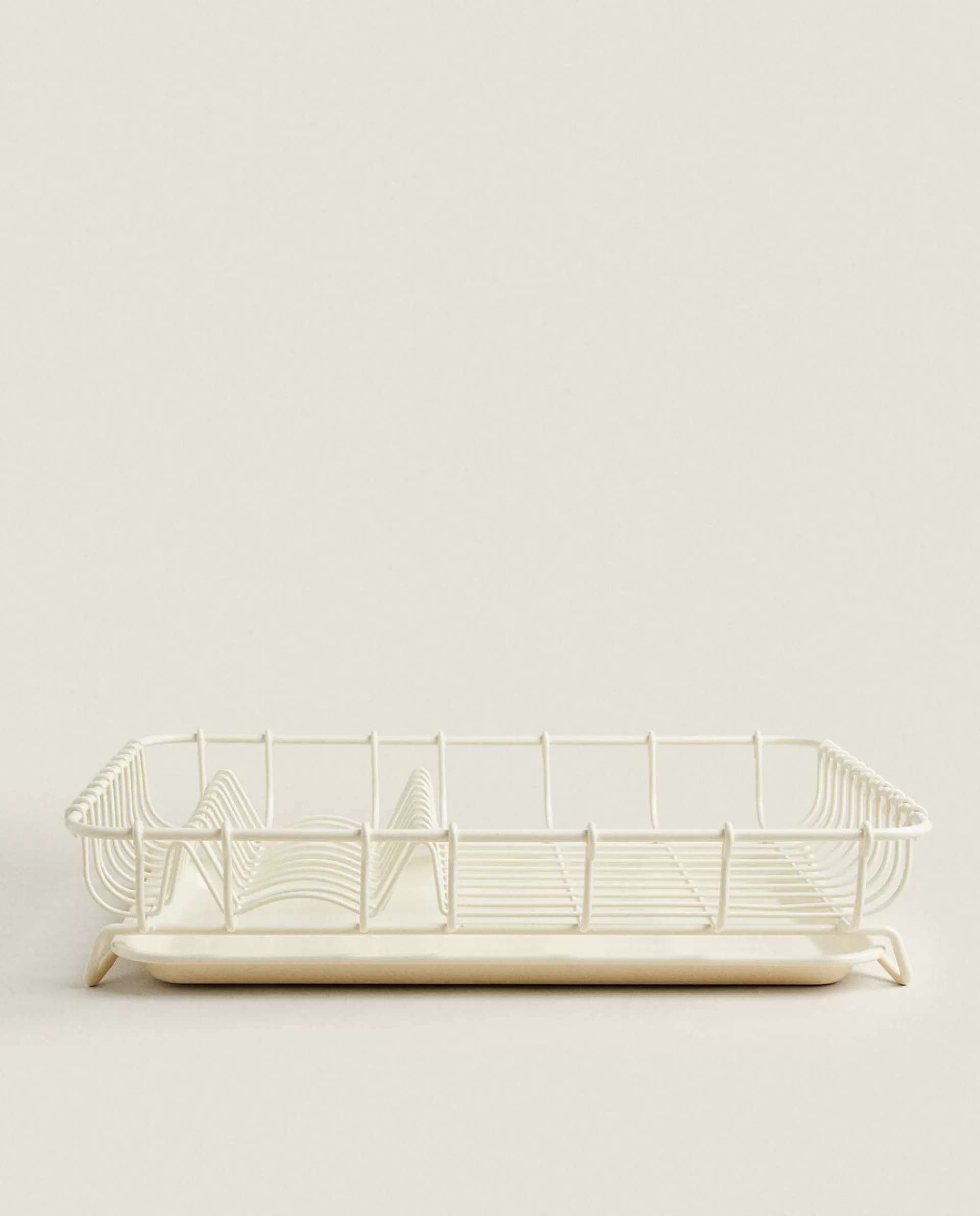 ZARA Home Draining Rack With Tray Cream Outlet