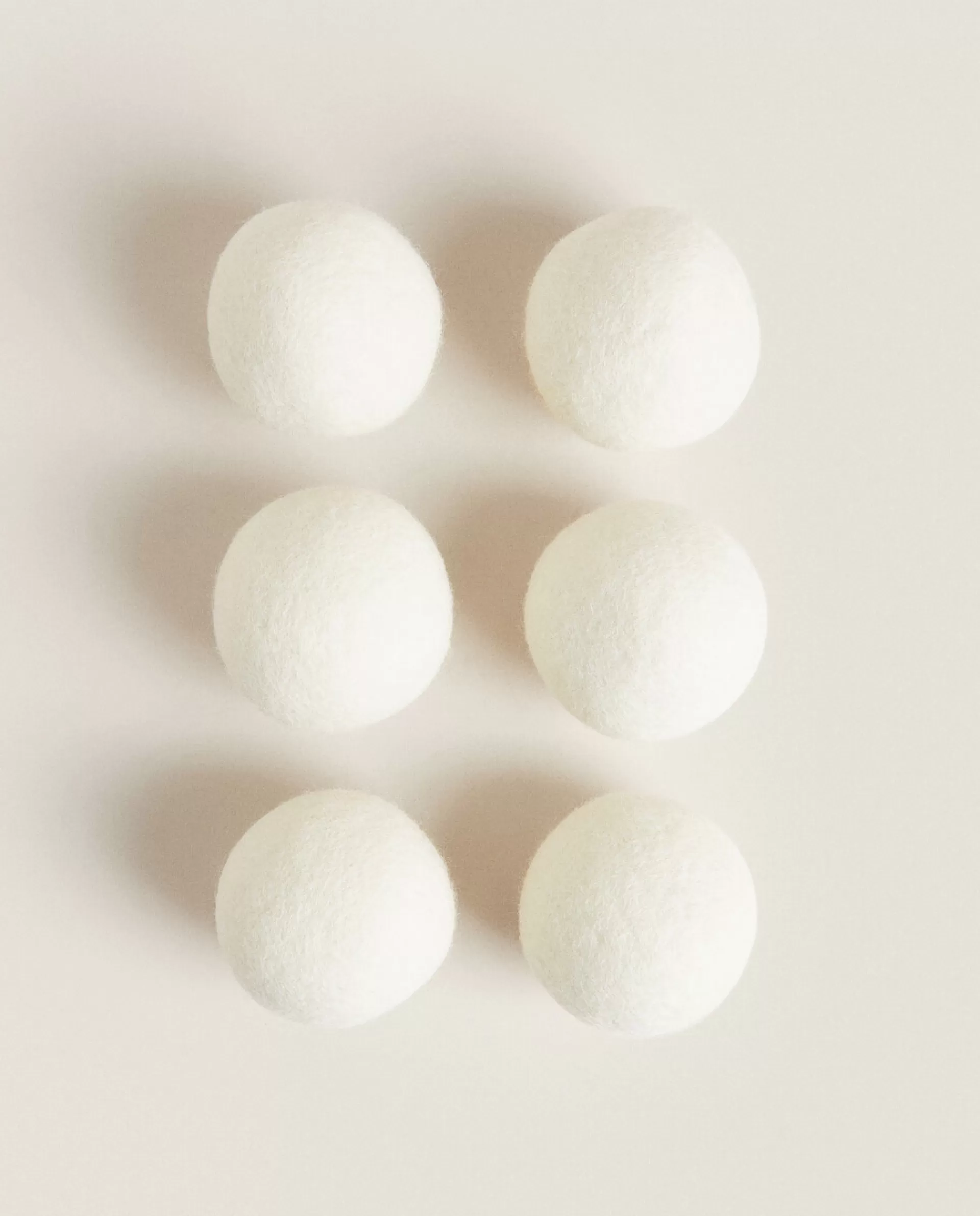 ZARA Home Dryer Balls (Pack Of 6) White New