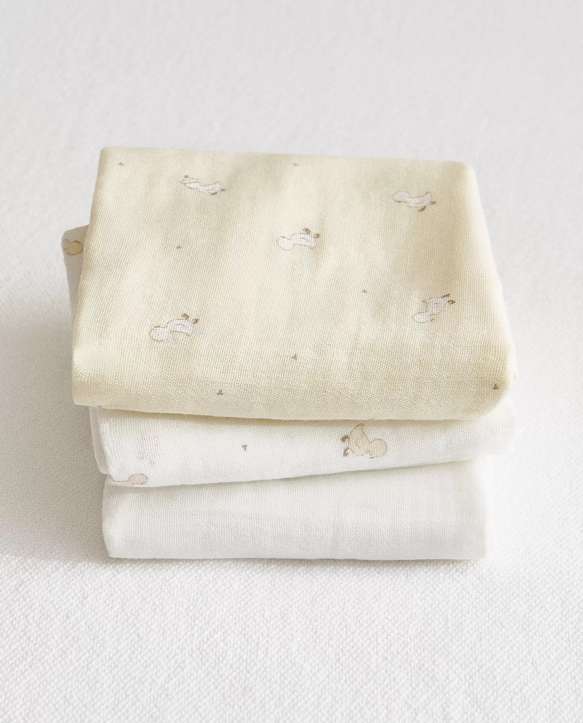 duck_muslin_cloth_pack_of__2-1.webp ZARA Home Duck Muslin Cloth (Pack Of 3) Oyster White Fashion