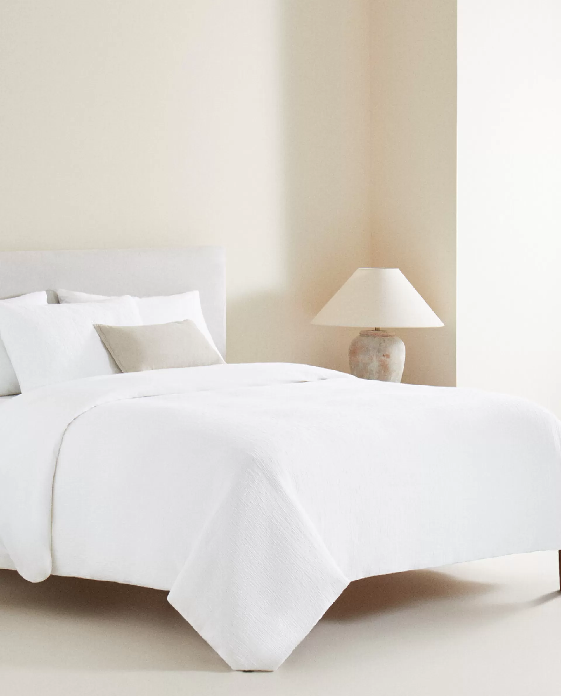ZARA Home Duvet Cover With Raised Bedspread Effect White Discount