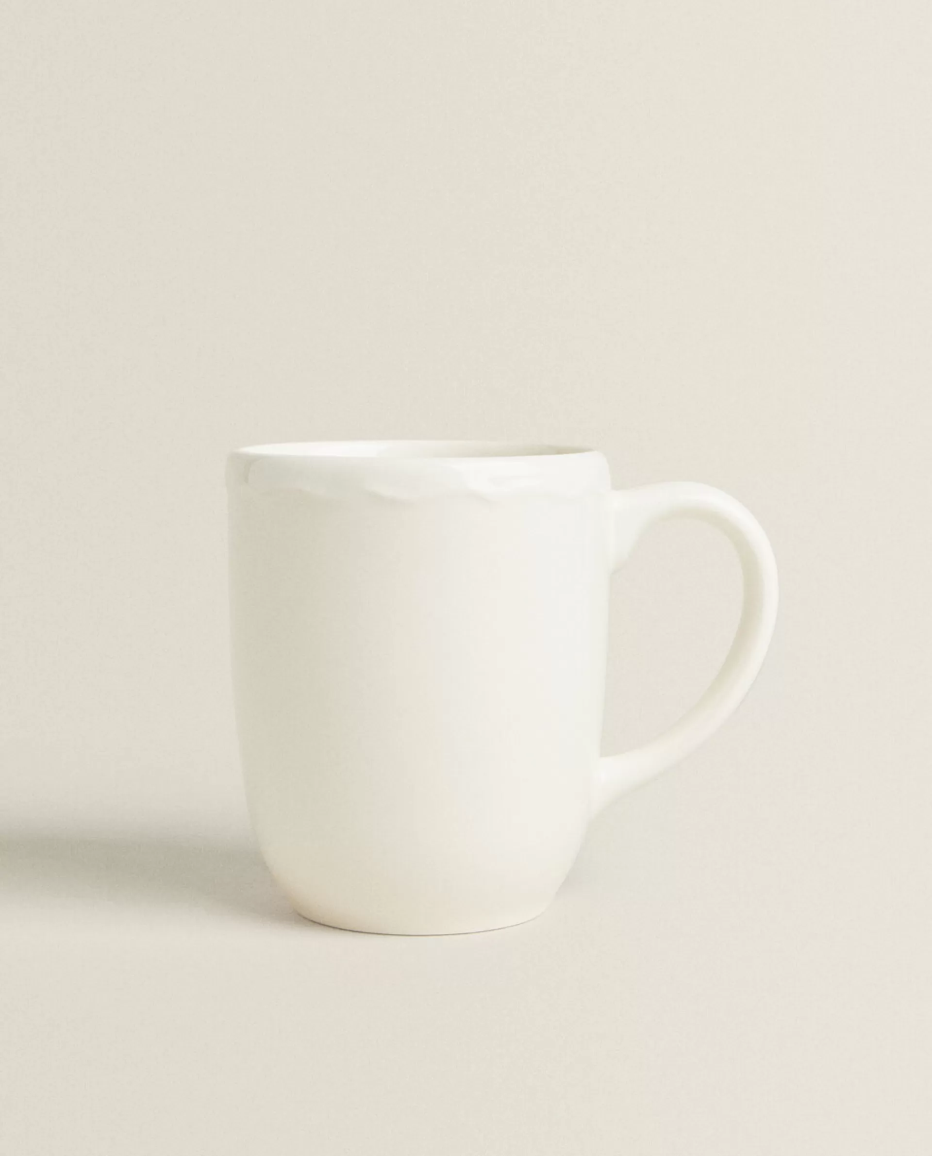 ZARA Home Earthenware Mug With A Raised-Design Edge Cream Best Sale