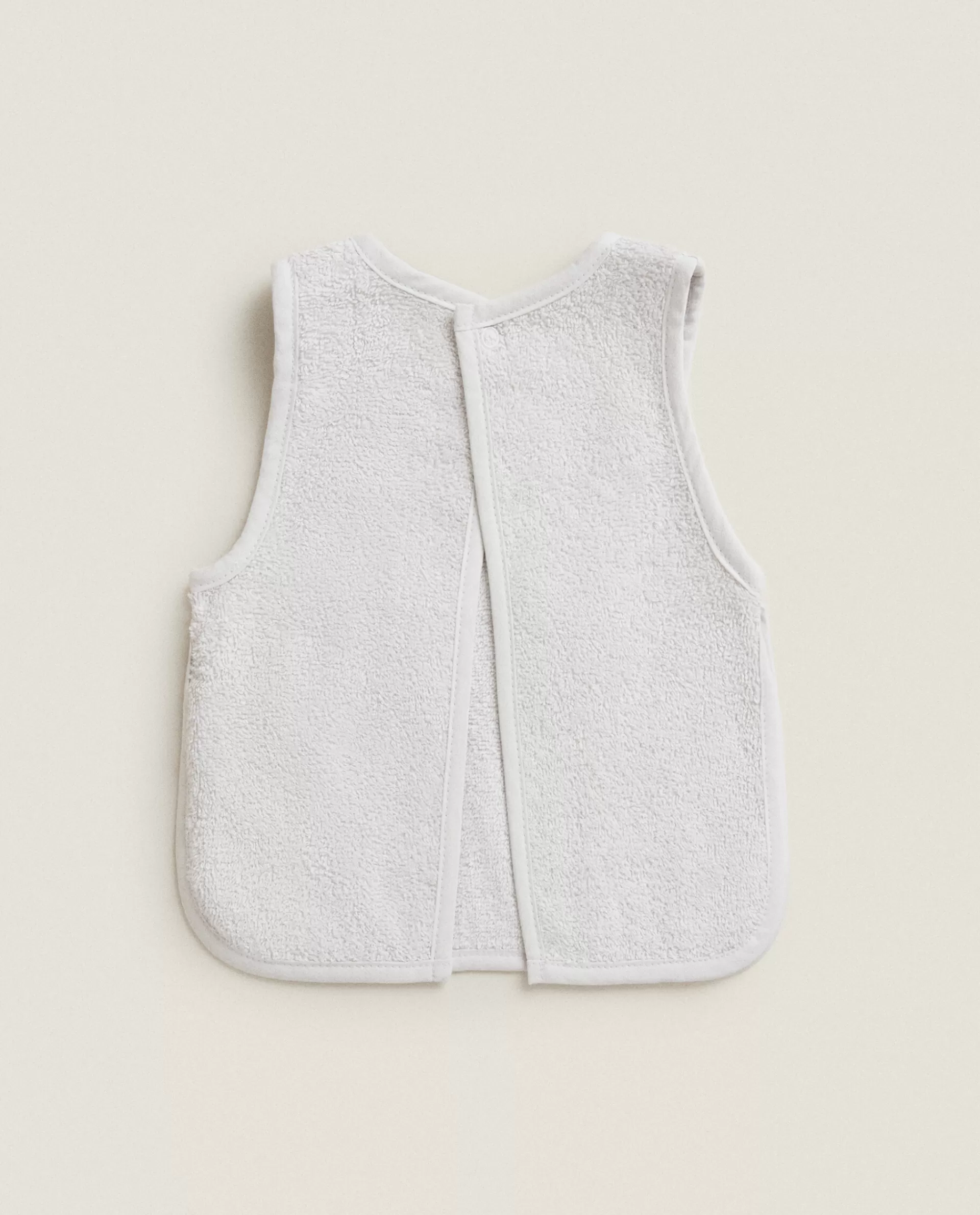 elephant_cotton_terrycloth_bib_4-1.webp ZARA Home Elephant Cotton Terrycloth Bib Grey Best