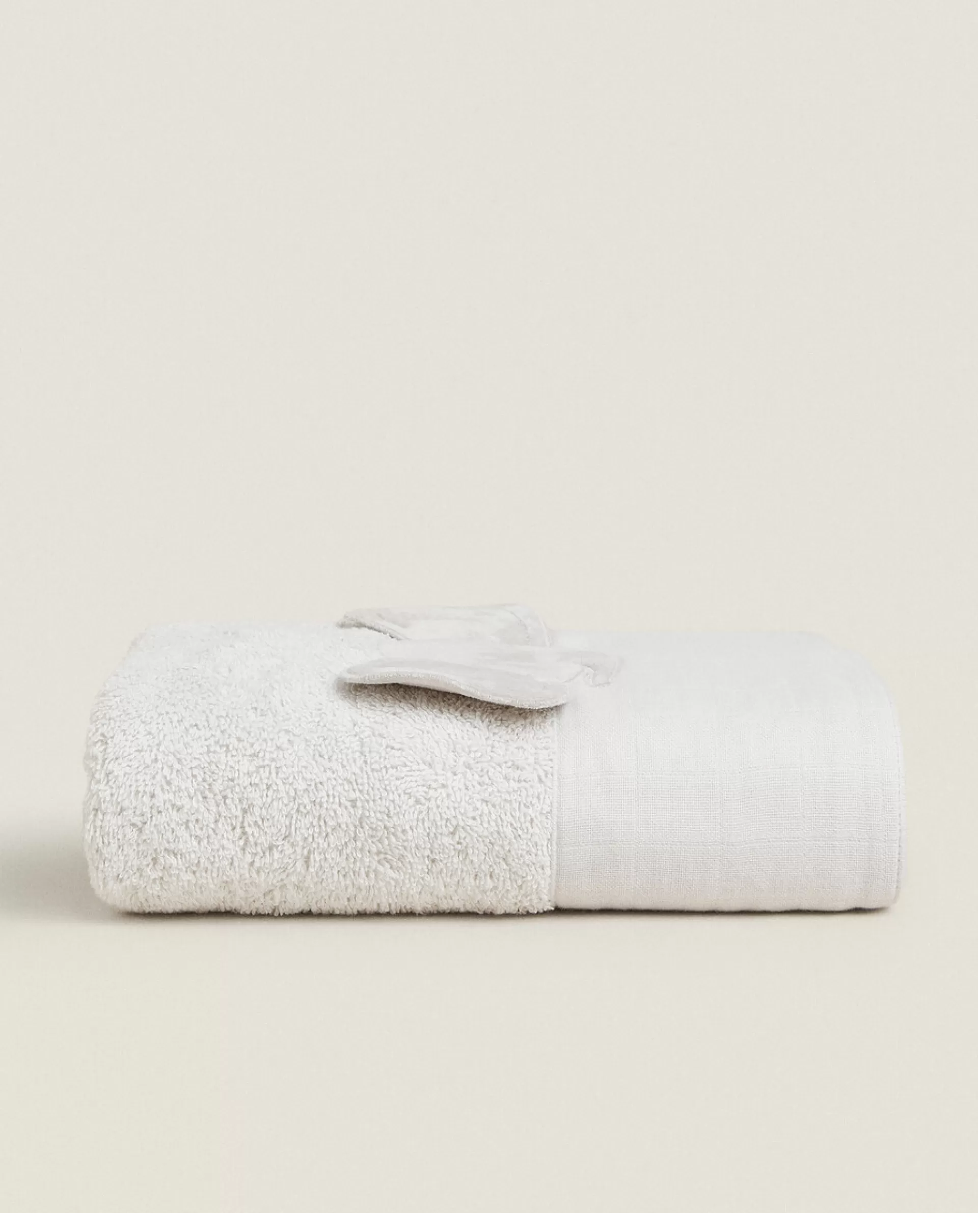 ZARA Home Elephant Cotton Terrycloth Towel Grey Fashion