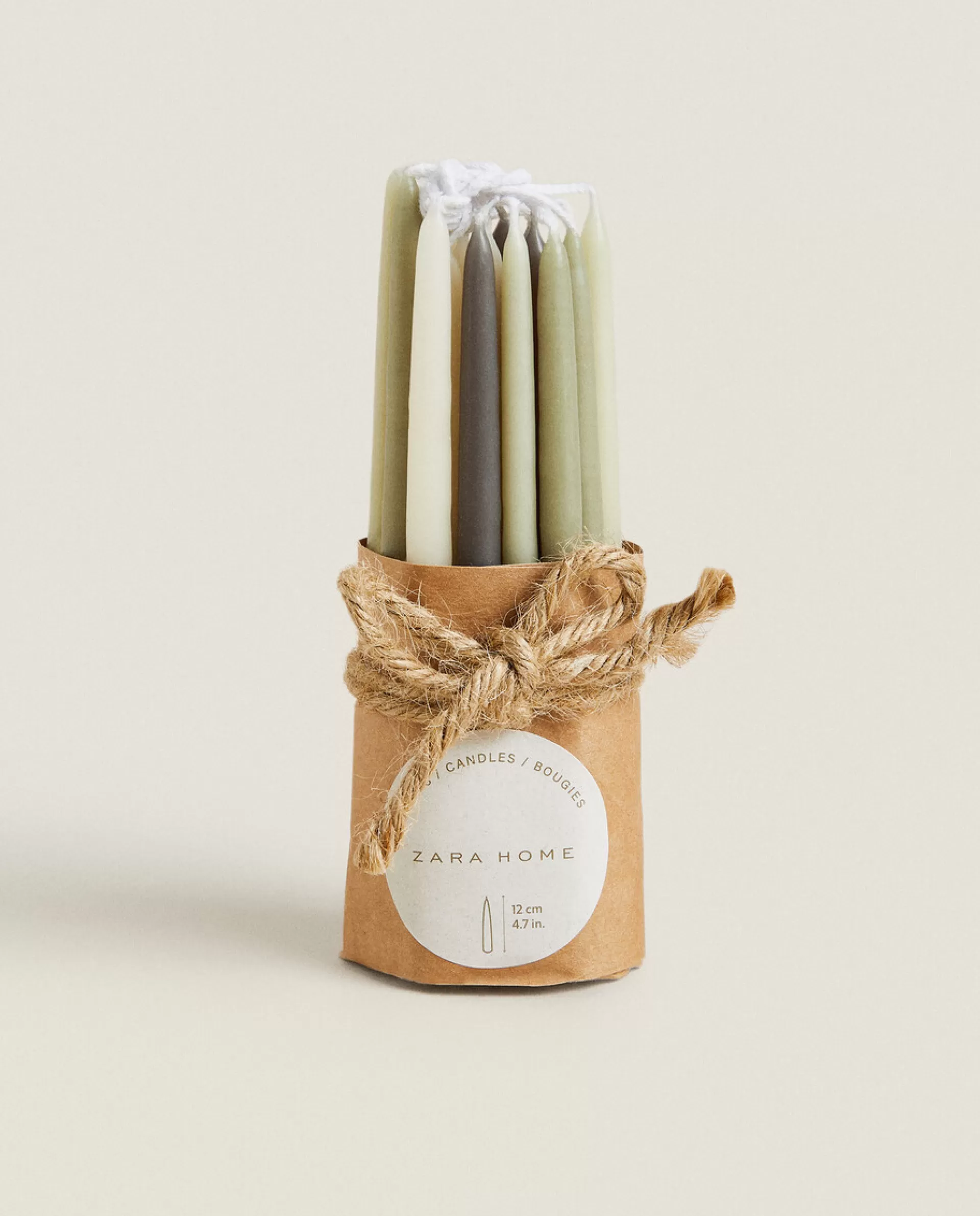 ZARA Home Elongated Candle (Pack Of 20) Grey/Blue Shop