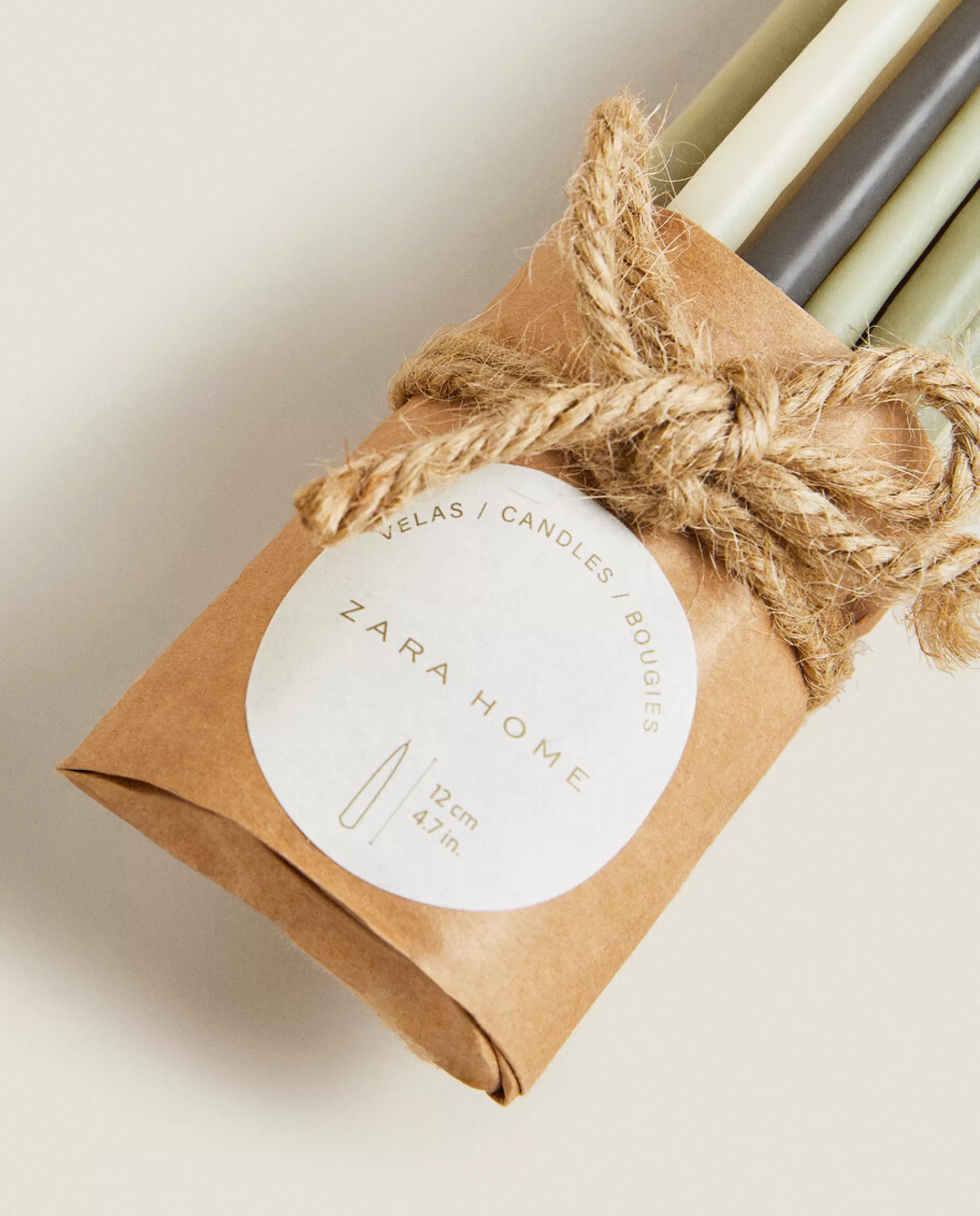 ZARA Home Elongated Candle (Pack Of 20) Grey/Blue Shop