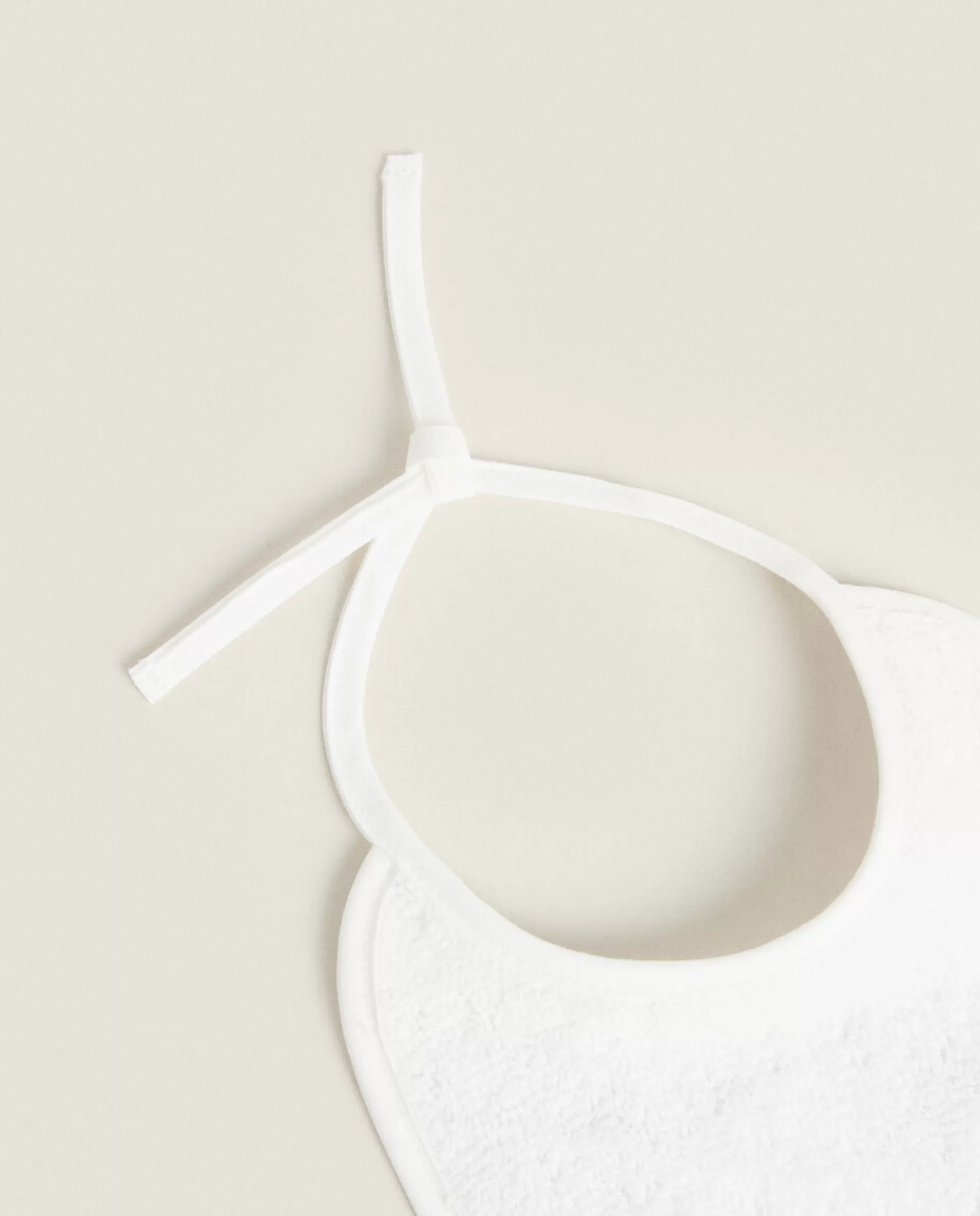 ZARA Home Embroidered Bib White Flash Sale