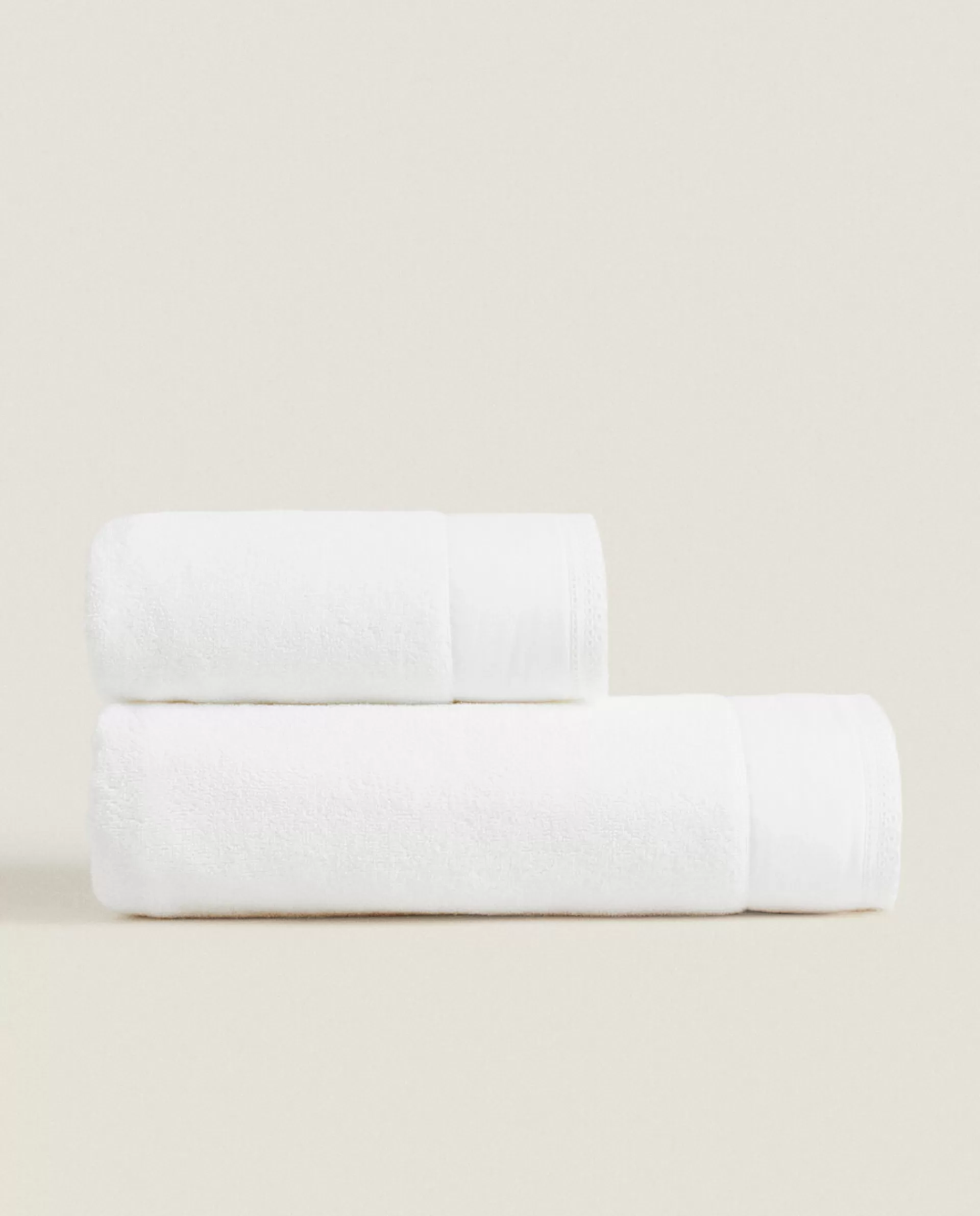 ZARA Home Embroidered Border Towel White Best Sale