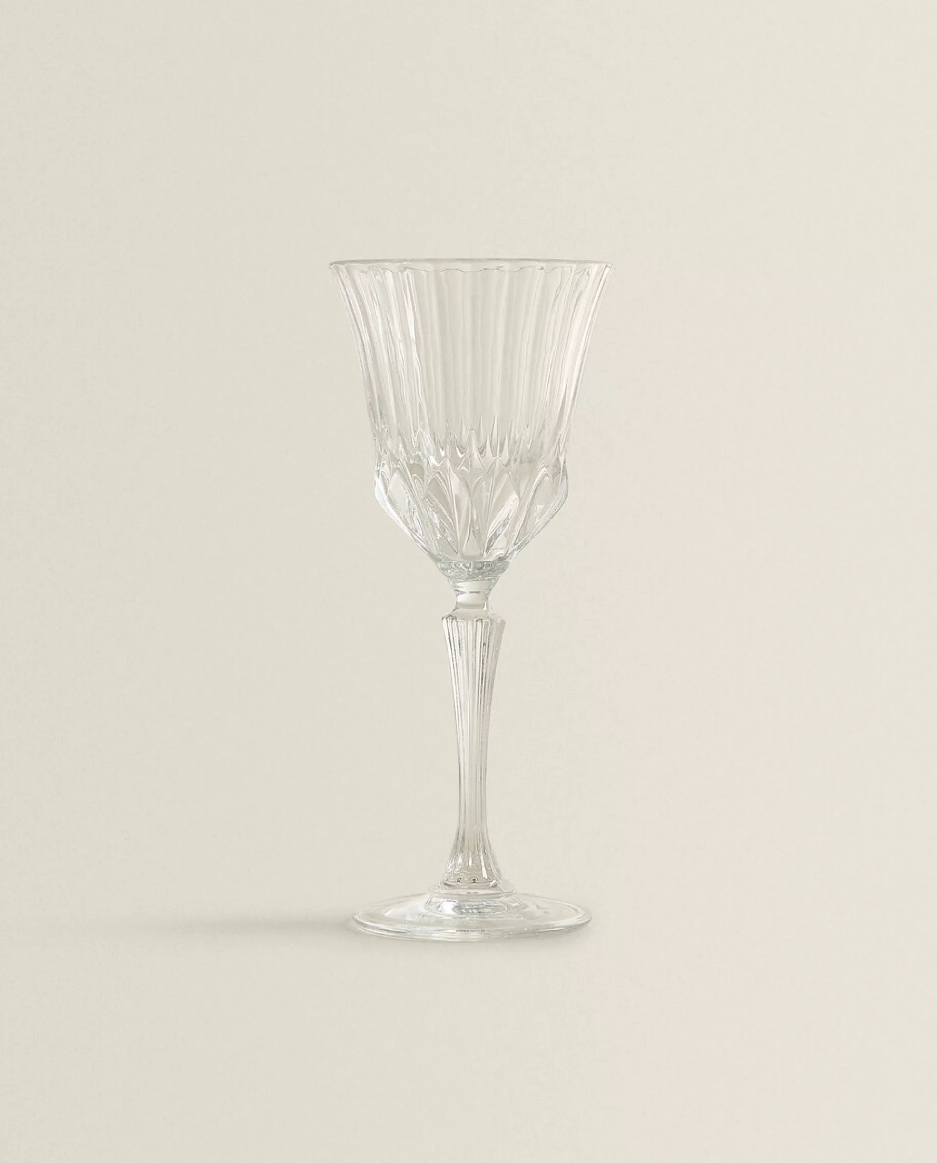 ZARA Home Engraved Crystalline Water Glass Transparent Hot