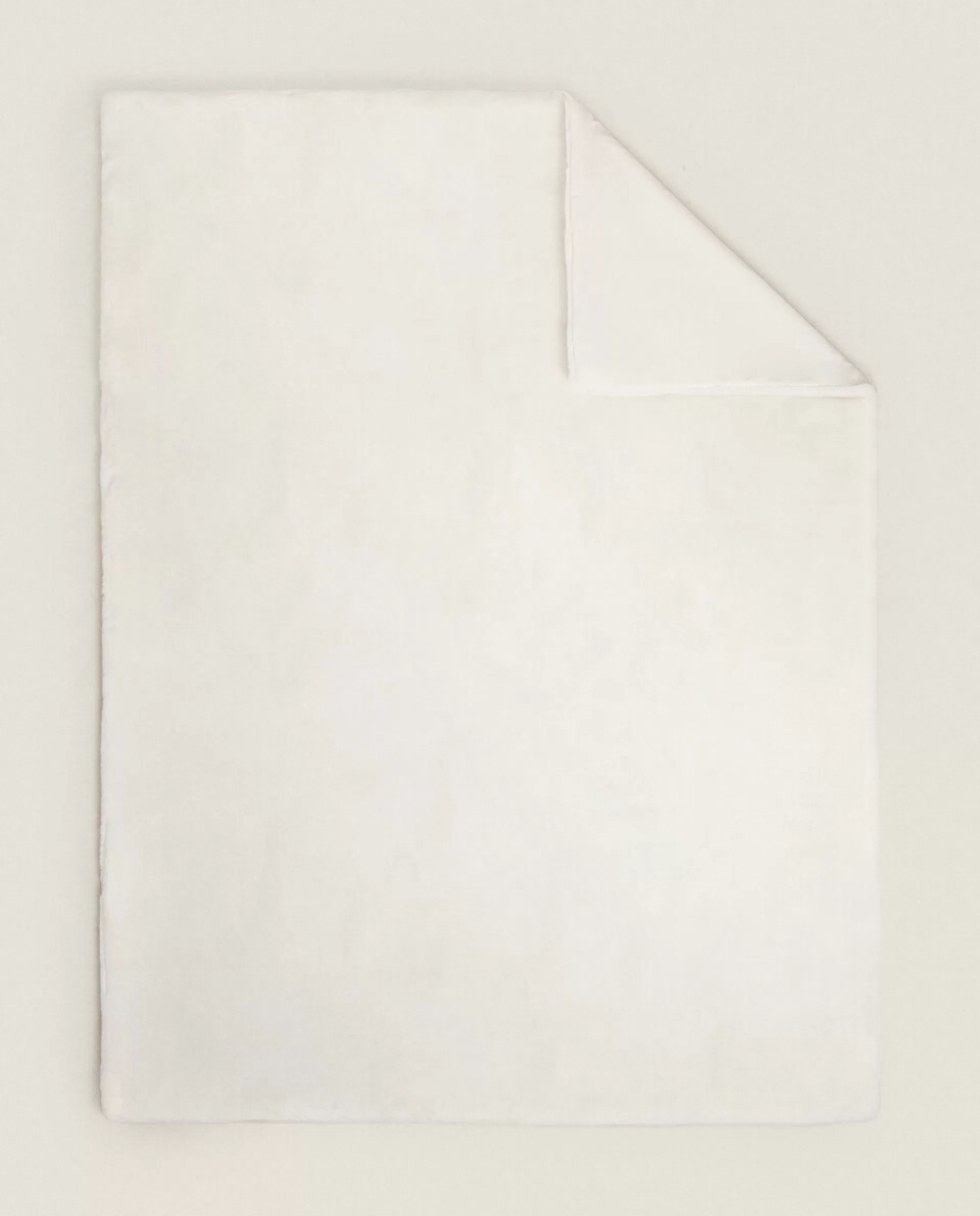 ZARA Home Faux Fur Blanket Cream Discount