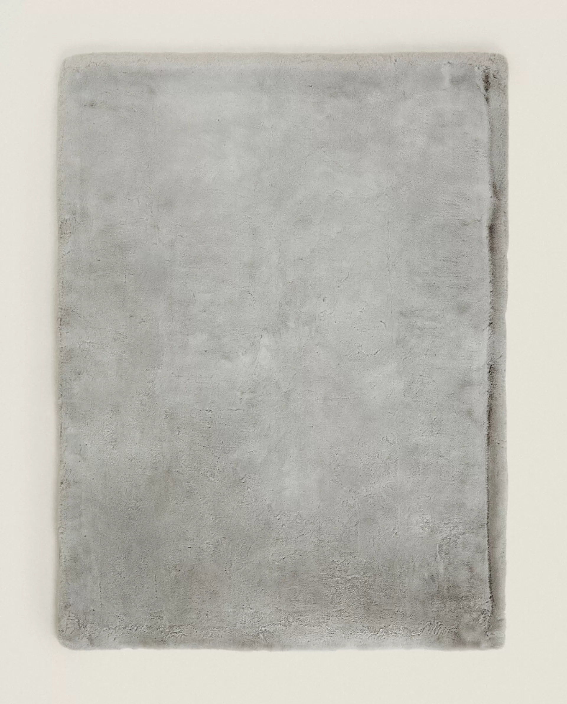 ZARA Home Faux Fur Blanket Grey Hot