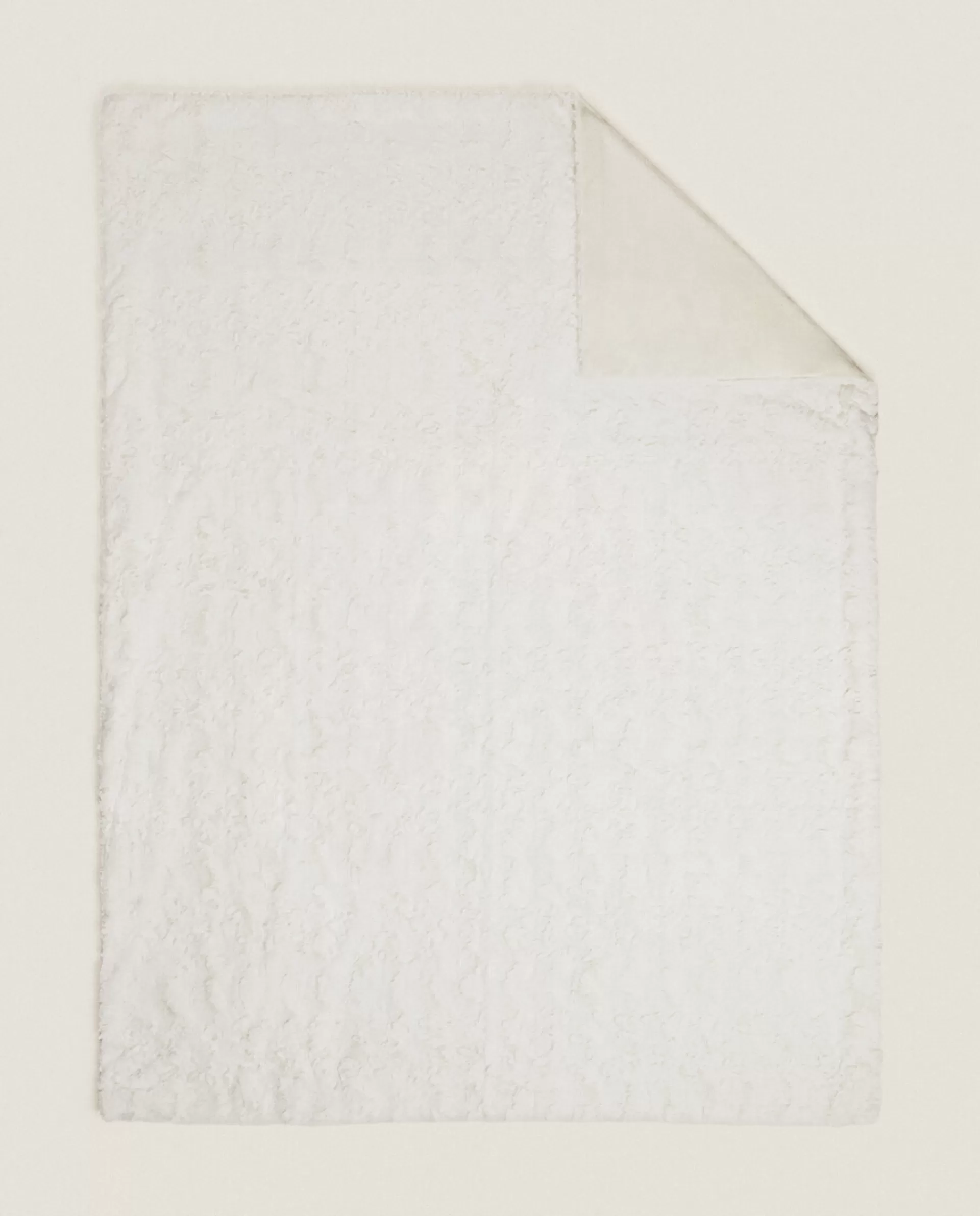 ZARA Home Faux Fur Blanket Oyster White Cheap