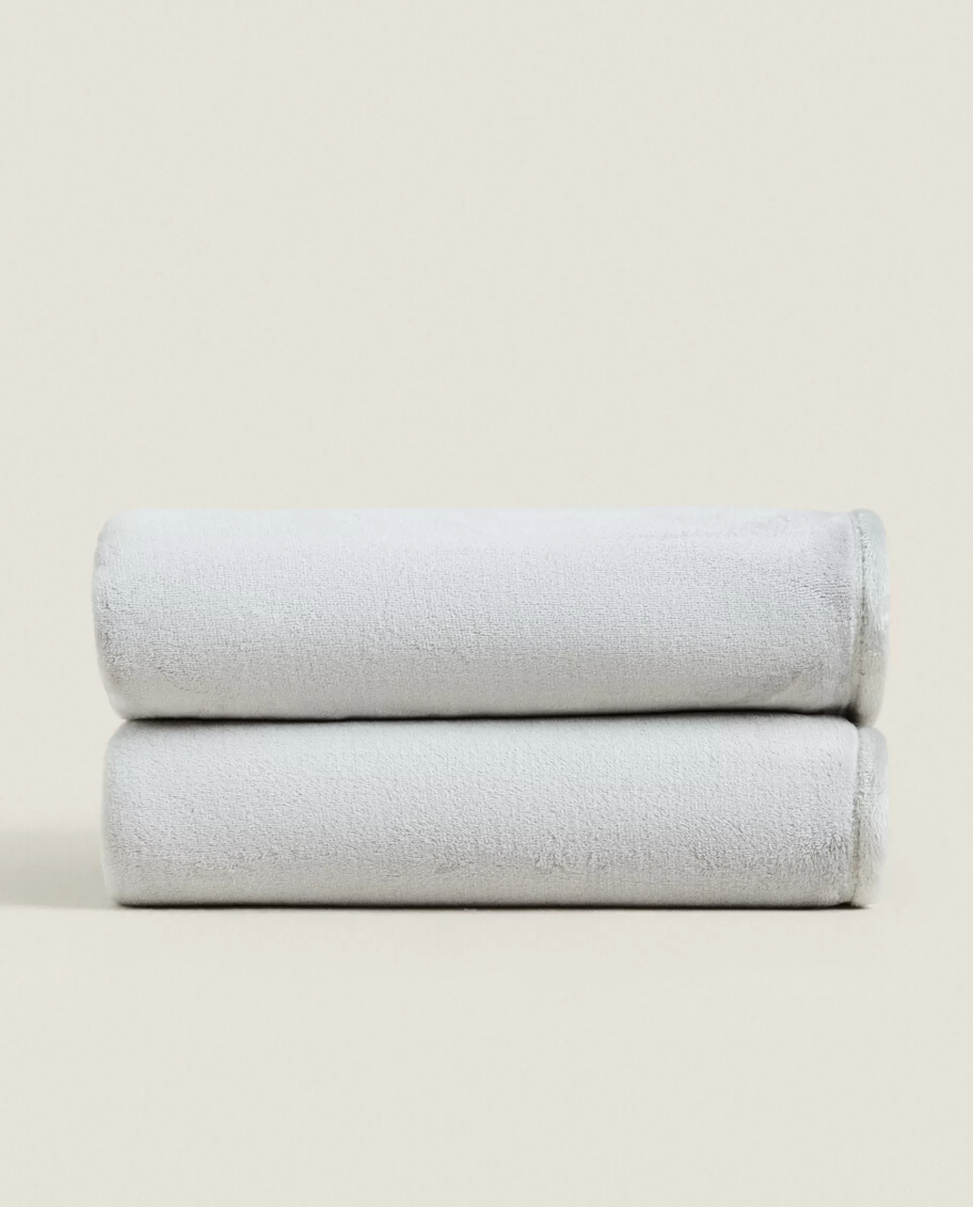 ZARA Home Faux Fur Blanket Grey Clearance