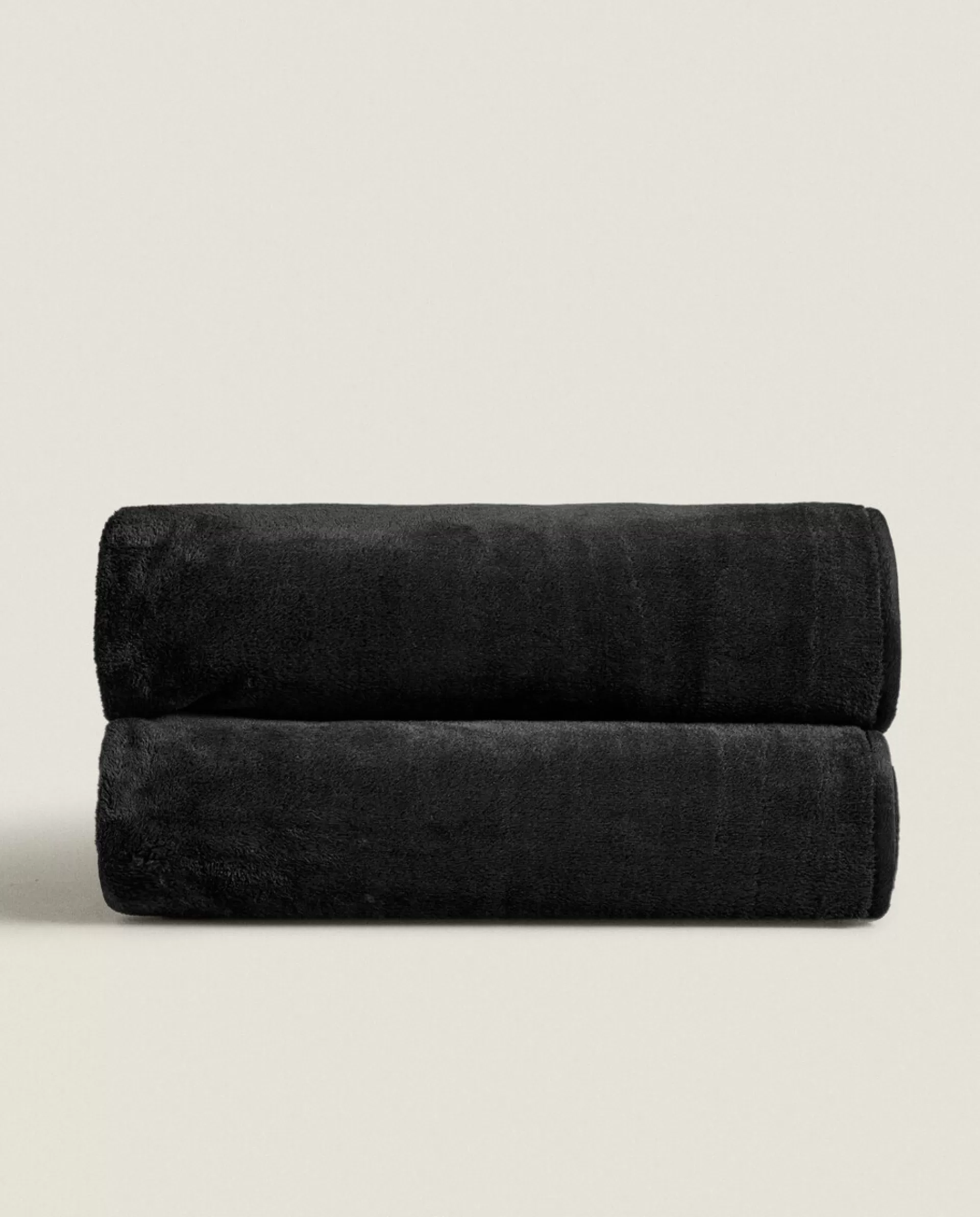 ZARA Home Faux Fur Blanket Black Flash Sale