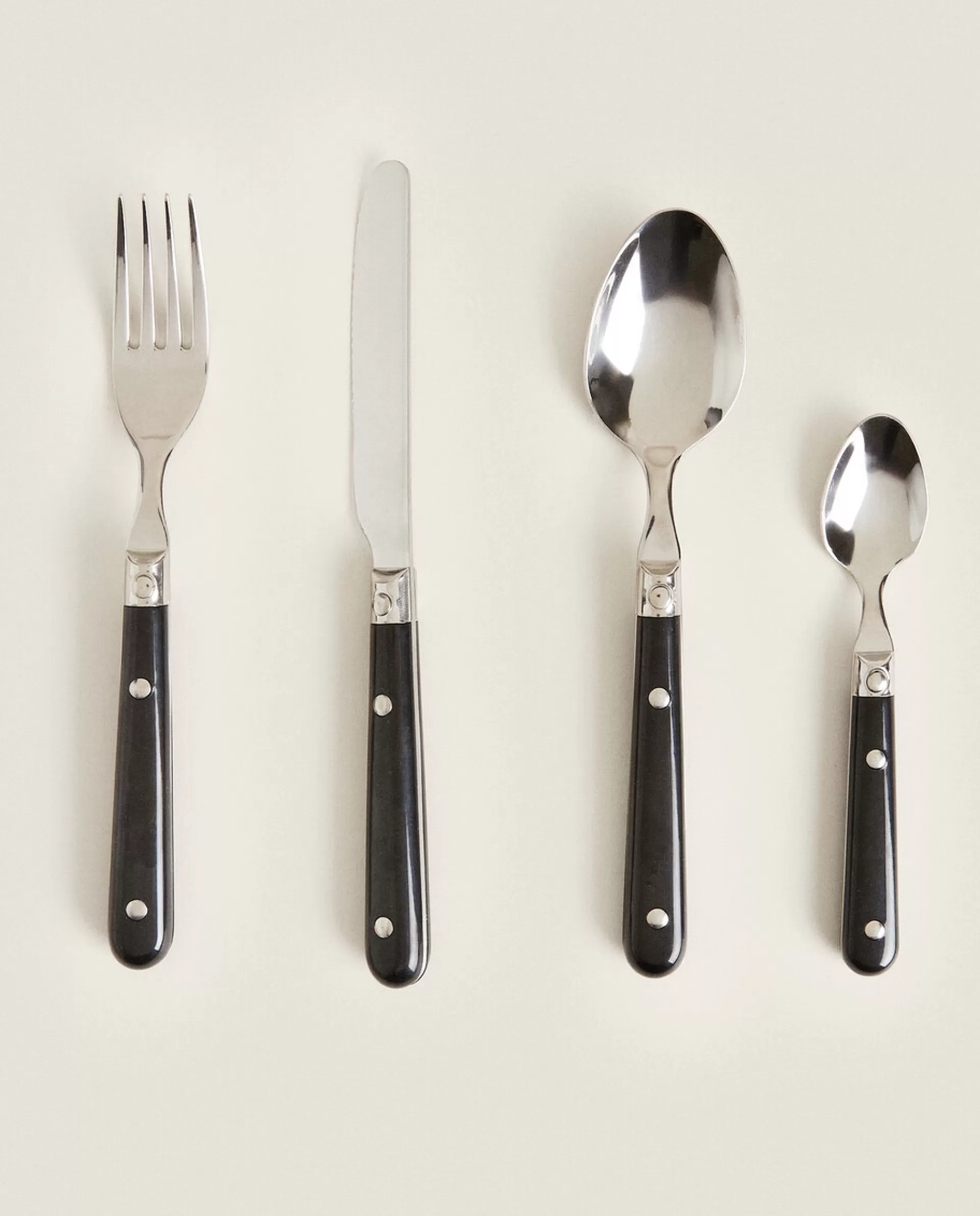 ZARA Home Flatware Set (4 Pieces) Black Shop