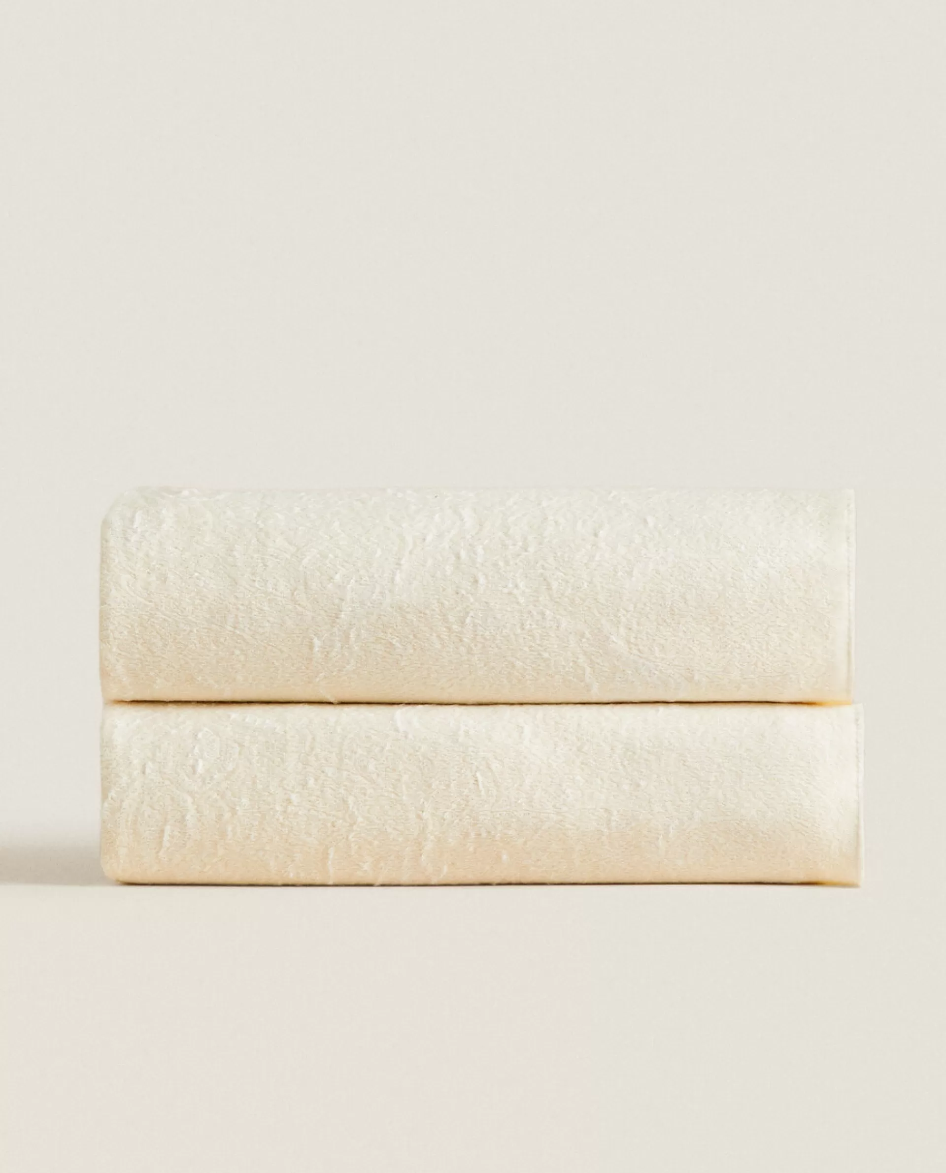 ZARA Home Floral Jacquard Blanket Cream Outlet