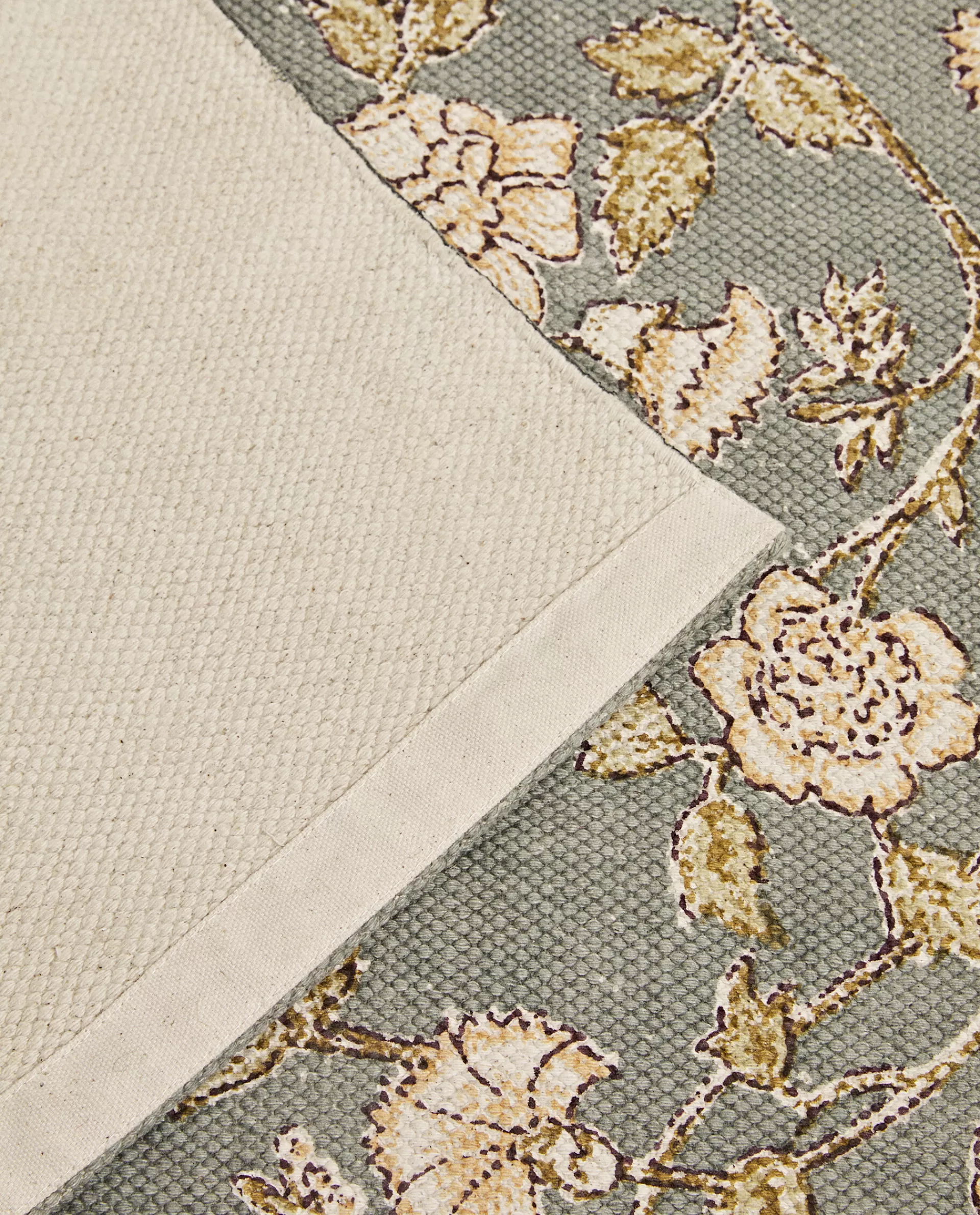 floral_print_block_rug_5-3.webp ZARA Home Floral Print Block Rug Multicolored Best Sale