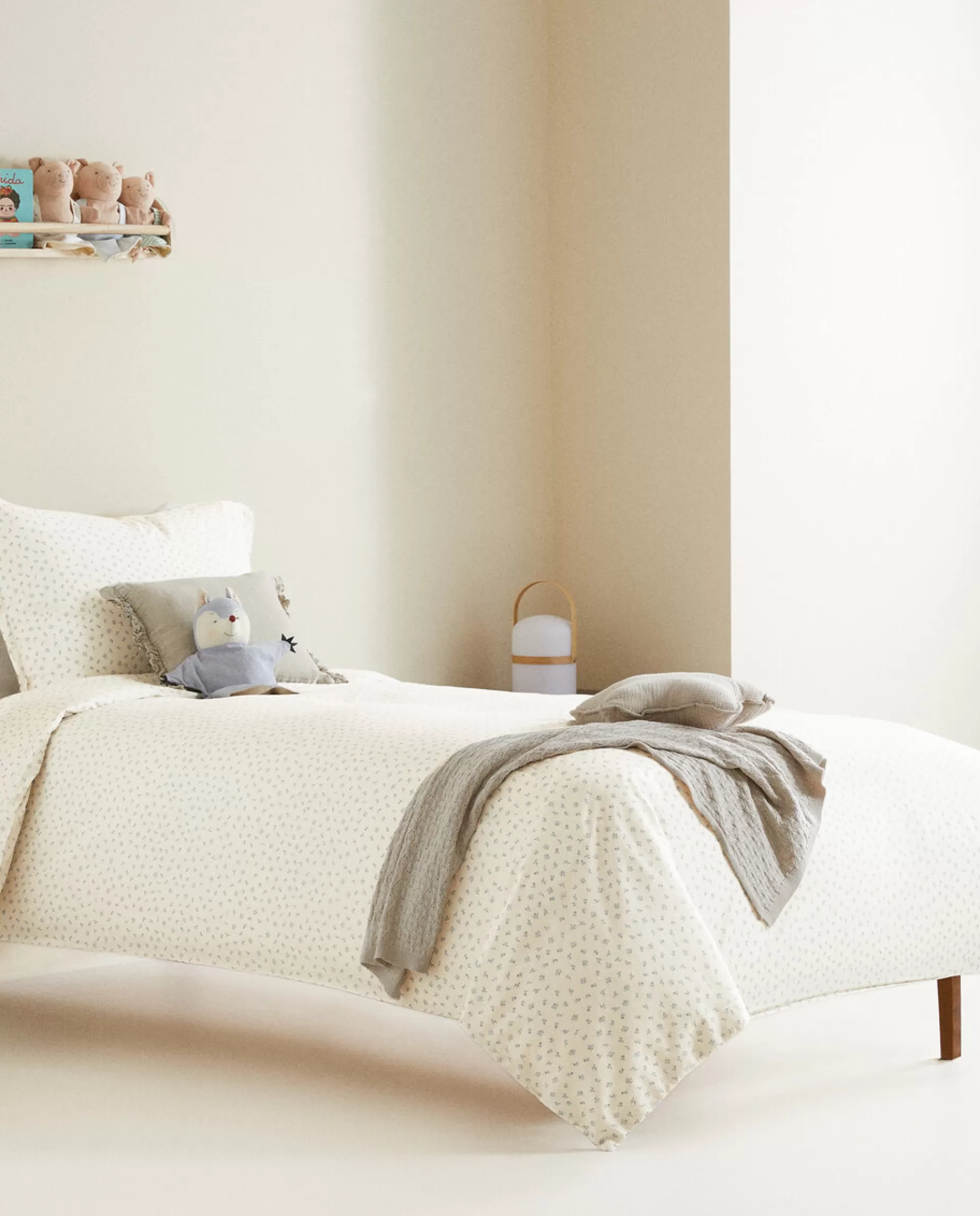 ZARA Home Floral Print Duvet Cover Blue Shop