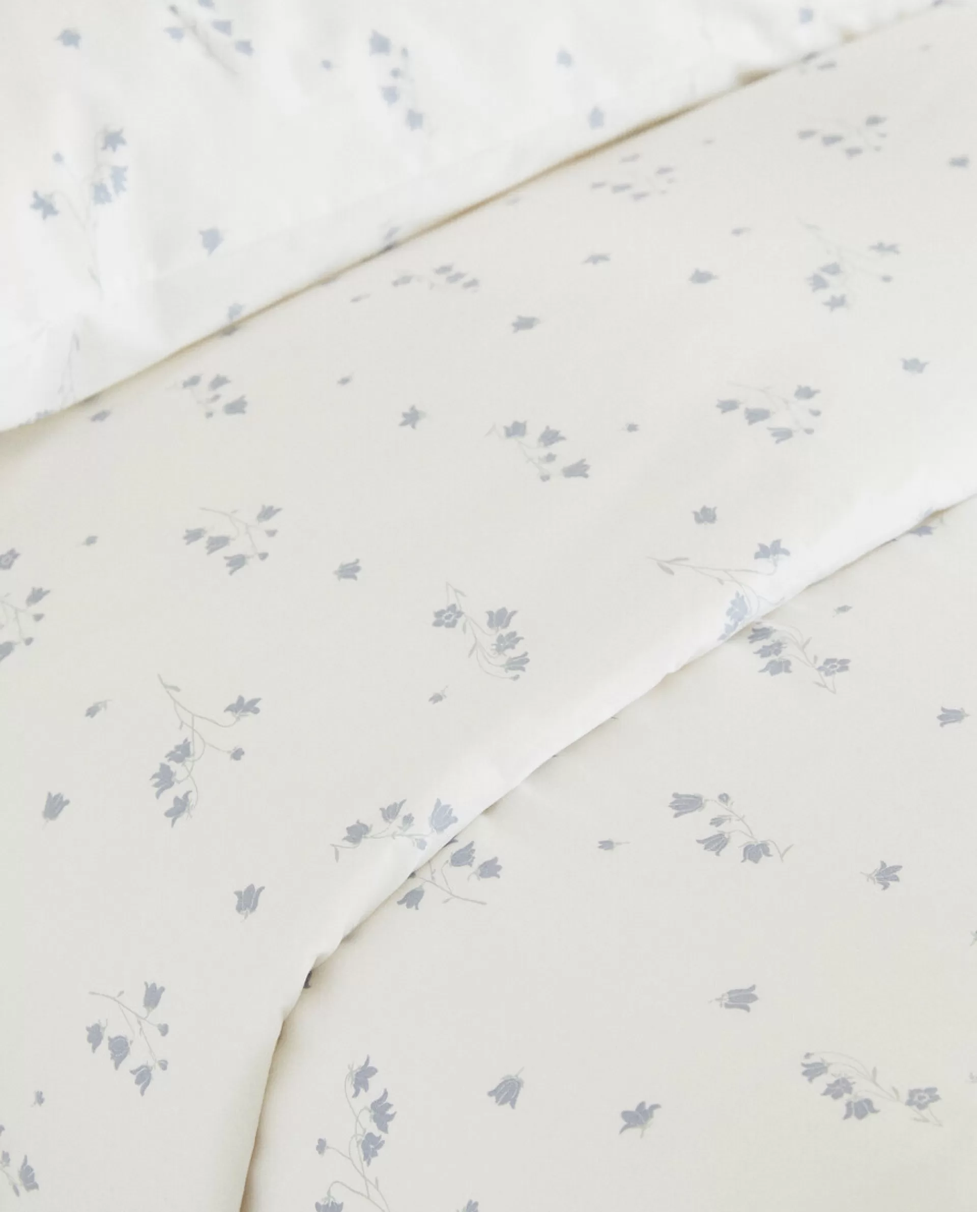 ZARA Home Floral Print Duvet Cover Oyster White Best