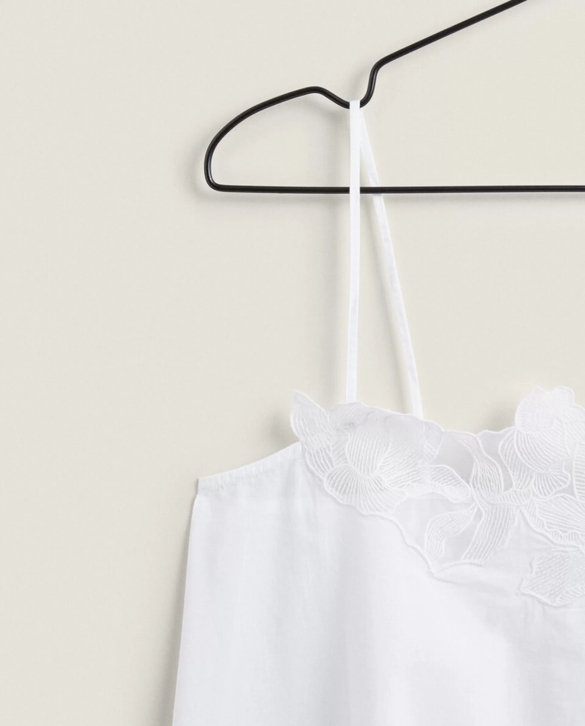 ZARA Home Floral Print Nightgown White Outlet