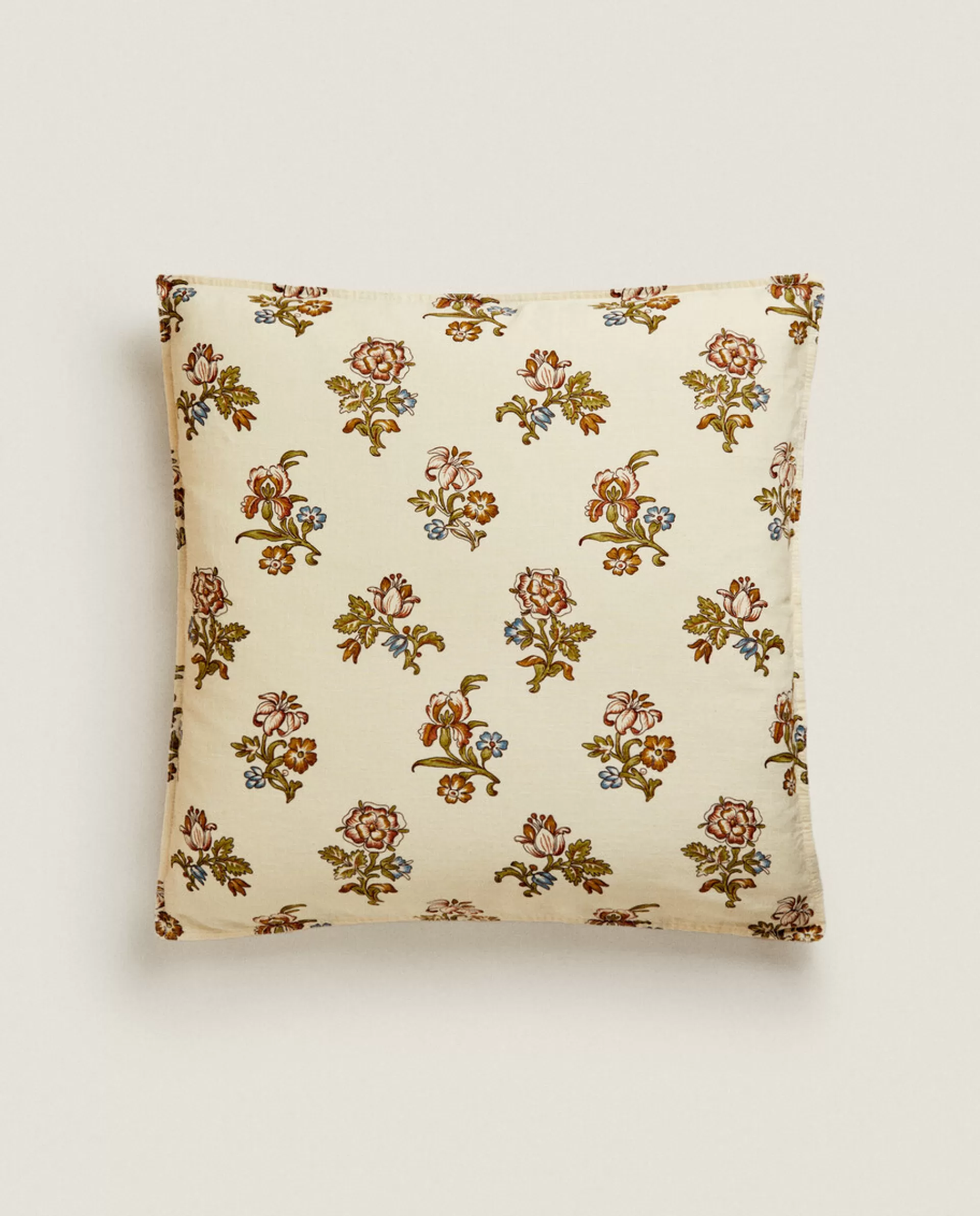 ZARA Home Floral Print Pillowcase Sand Shop