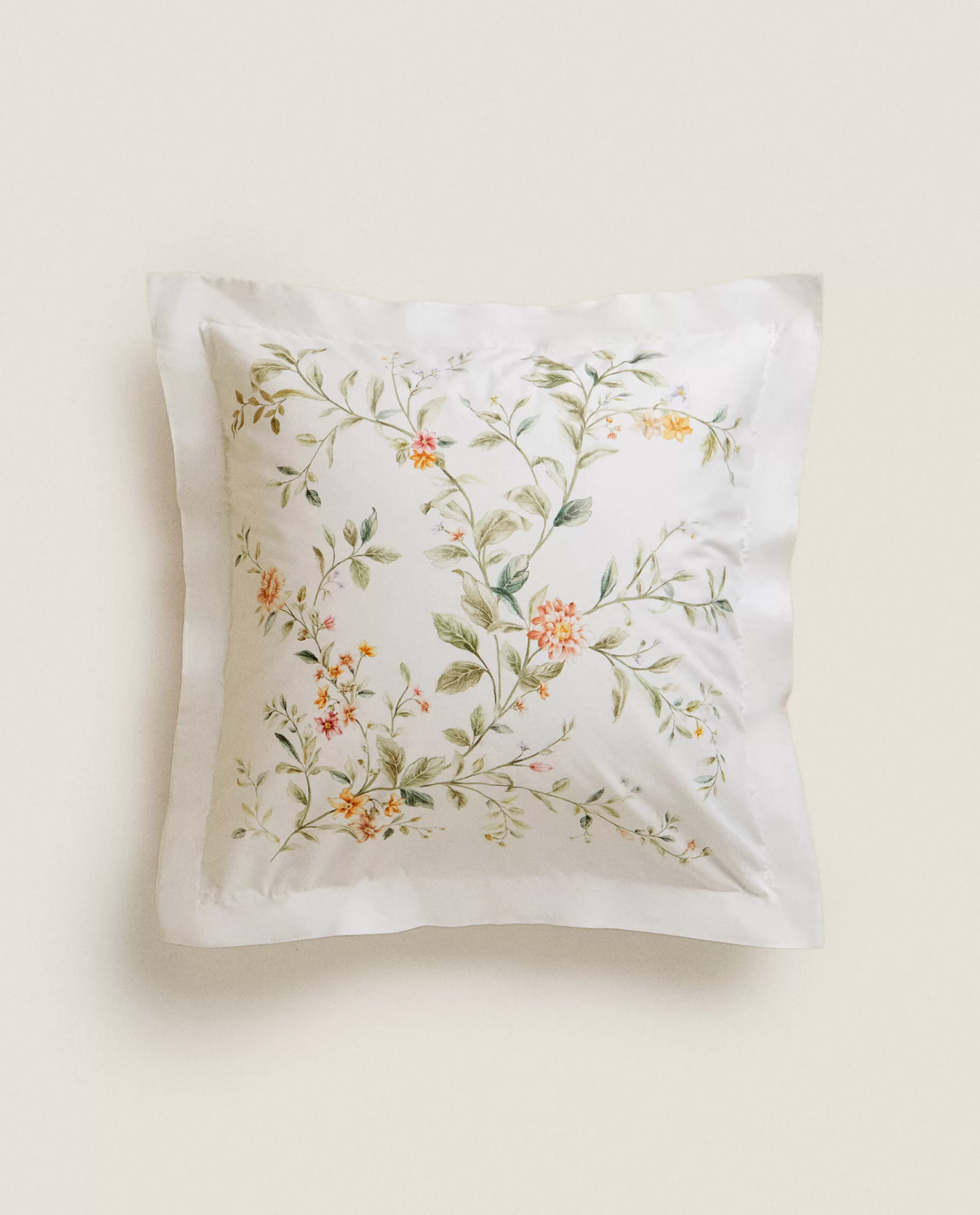 floral_print_pillowcase_3-21.webp ZARA Home Floral Print Pillowcase Oyster White Best Sale