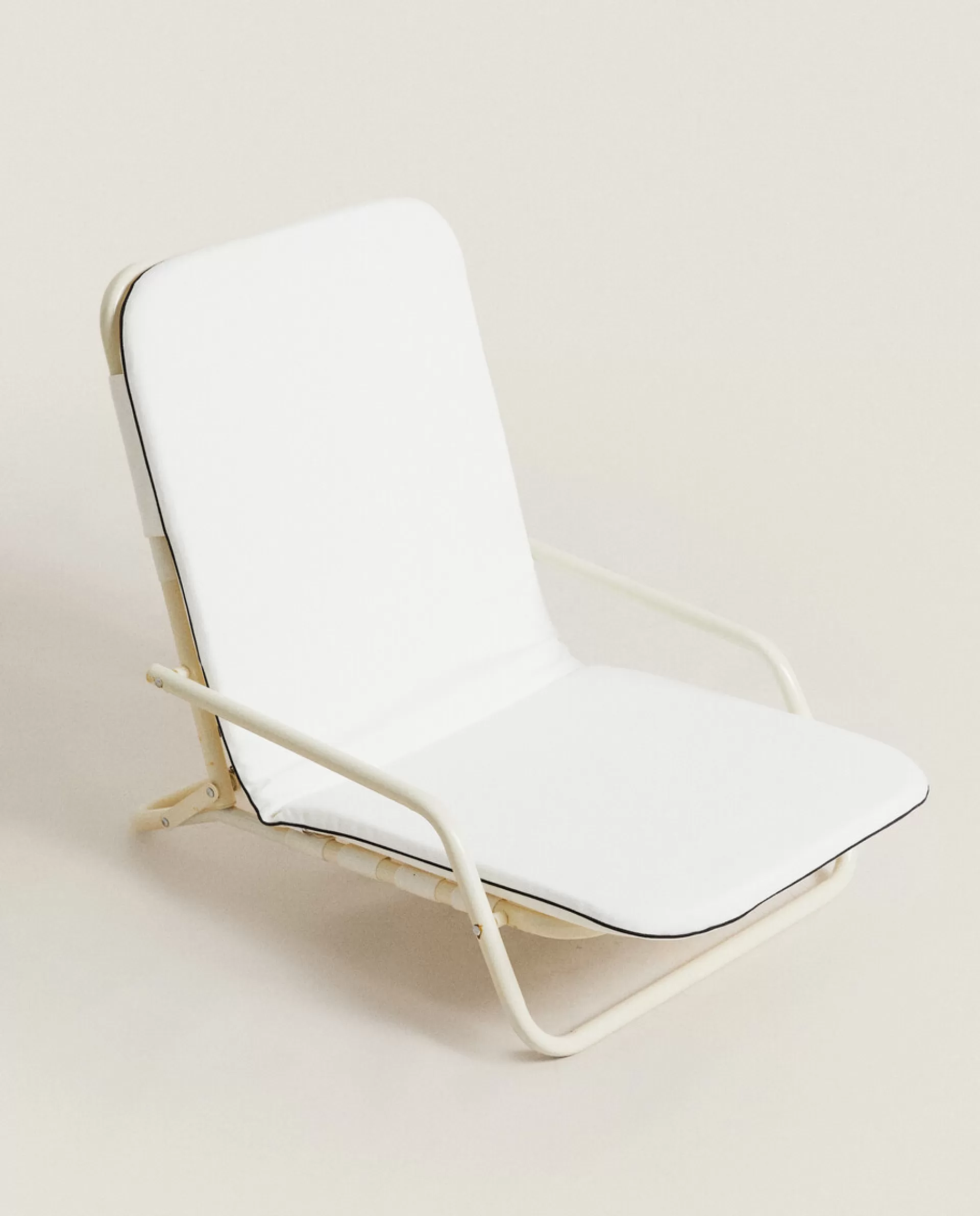 ZARA Home Folding Beach Stool Cream Discount