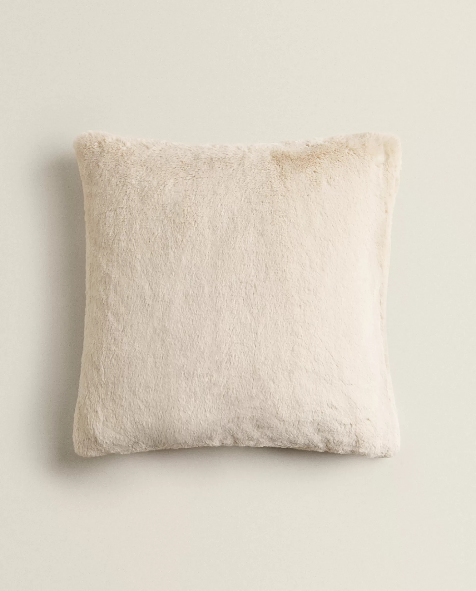 ZARA Home Fur (Faux) Throw Pillow Cover Natural Colour Best